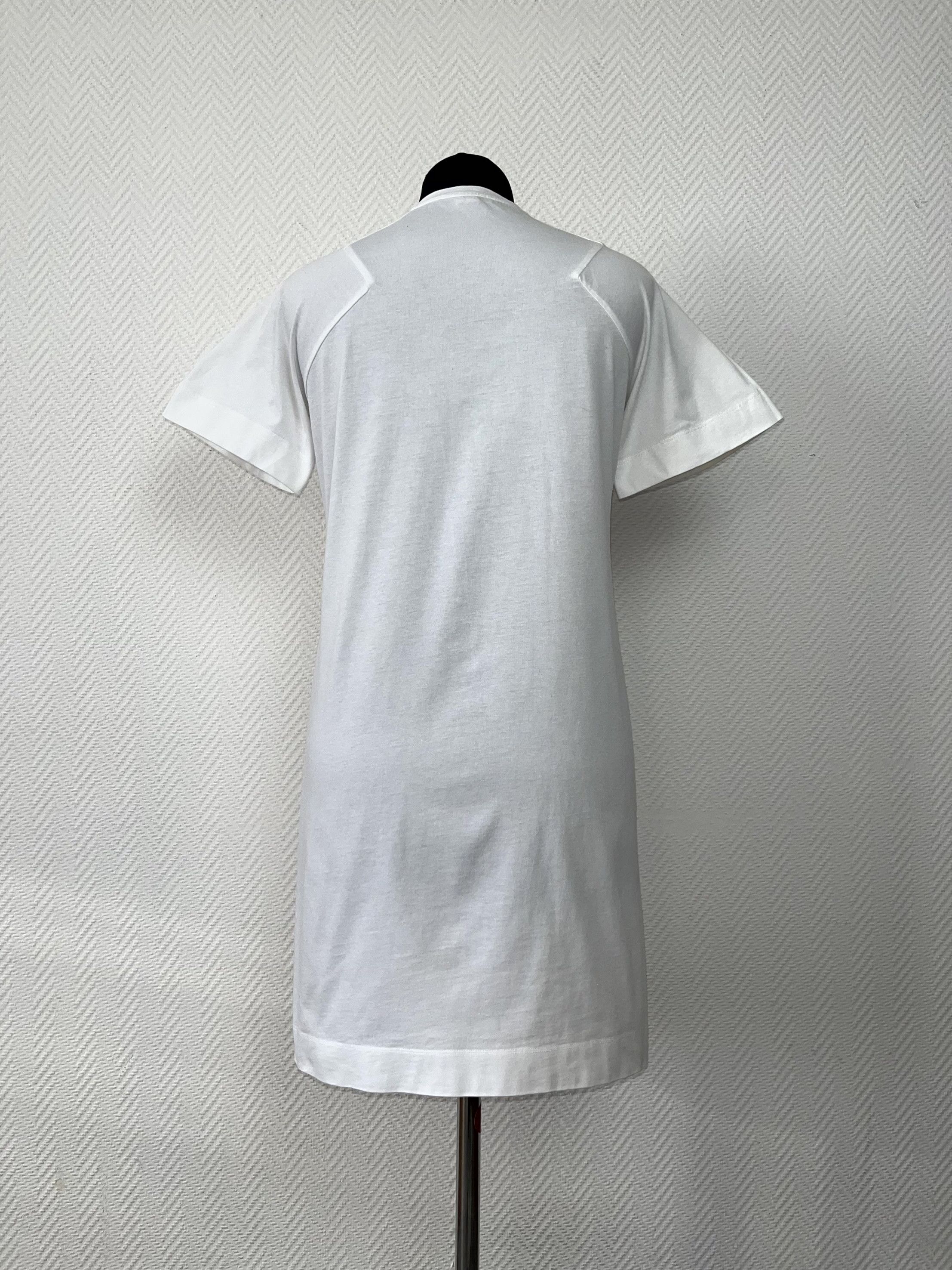 Kenzo Kenzo Paris Big Logo Longline Cotton White T-Shirt Size M Size M / US 6-8 / IT 42-44 - 9 Thumbnail