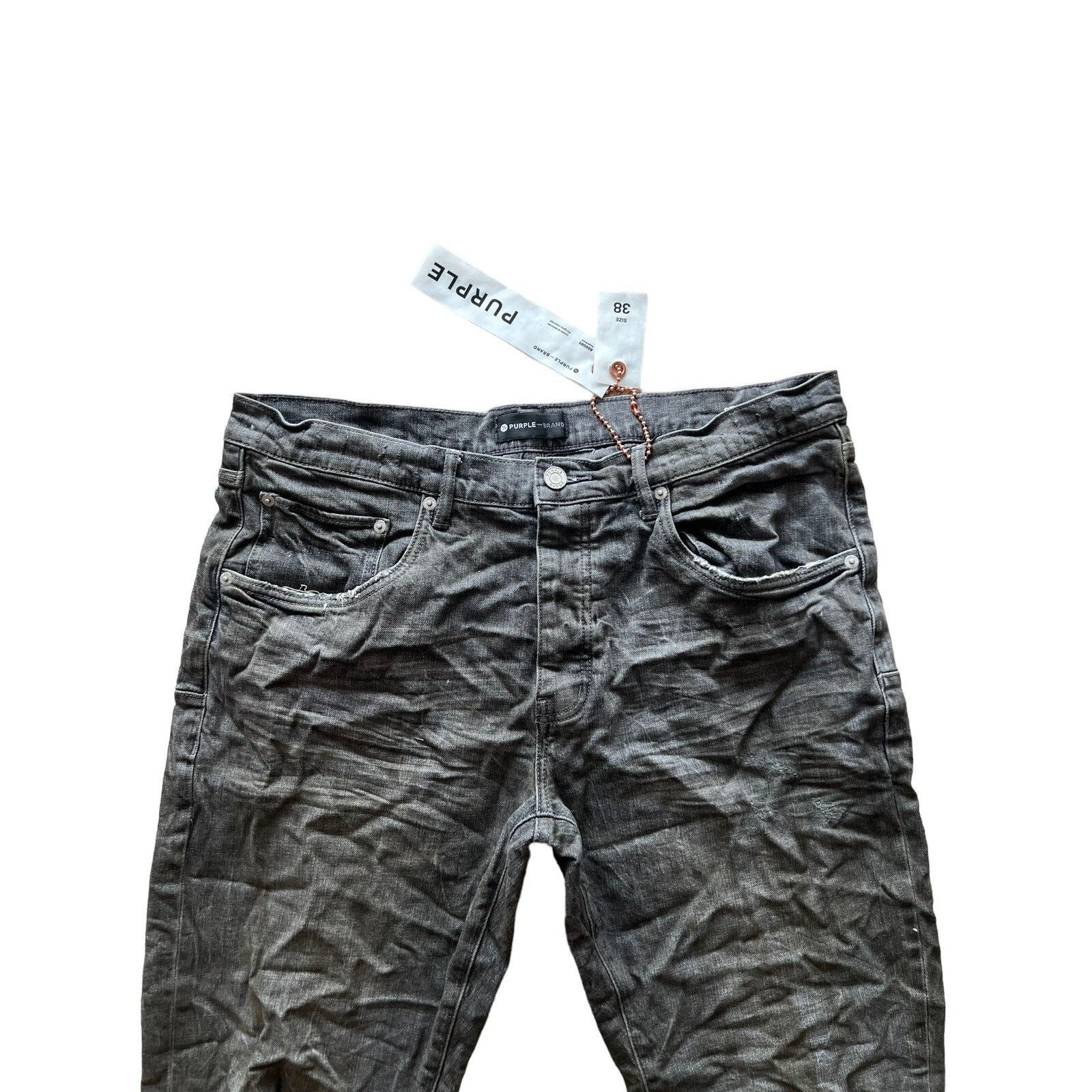 Purple Brand Purple Brand Jeans Mens Slim Fit P001 Gray Size 38/34 Size US 38 / EU 54 - 2 Thumbnail