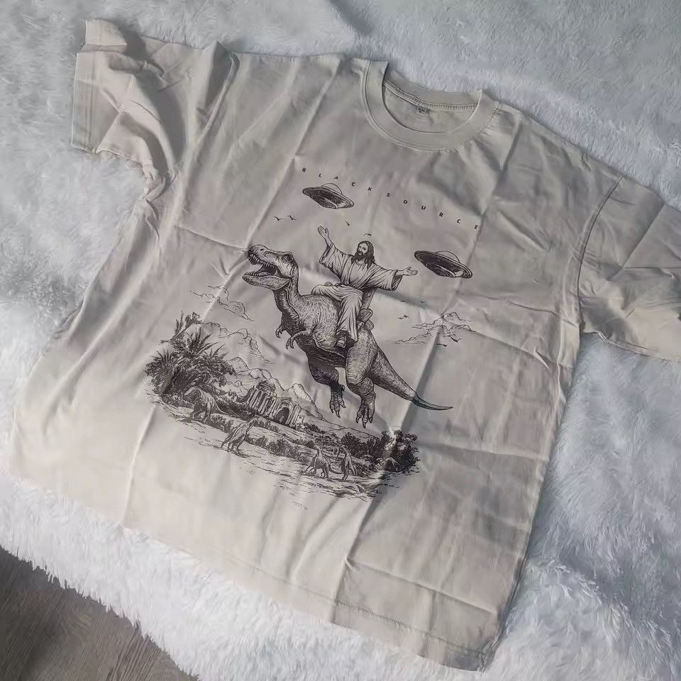 Japanese Brand Cartoon Streetwear Printed Dinosaur T Shirt Size US S / EU 44-46 / 1 - 2 Thumbnail