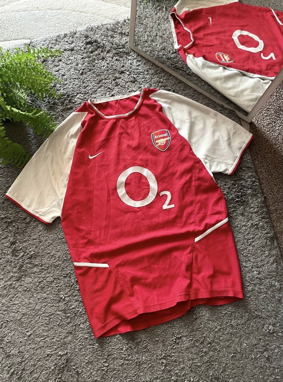 Nike × Vintage 90s Nike Vintage T-Shirt Arsenal O2 Soccer Jersey Rare Y2k Size US L / EU 52-54 / 3 - 2 Thumbnail