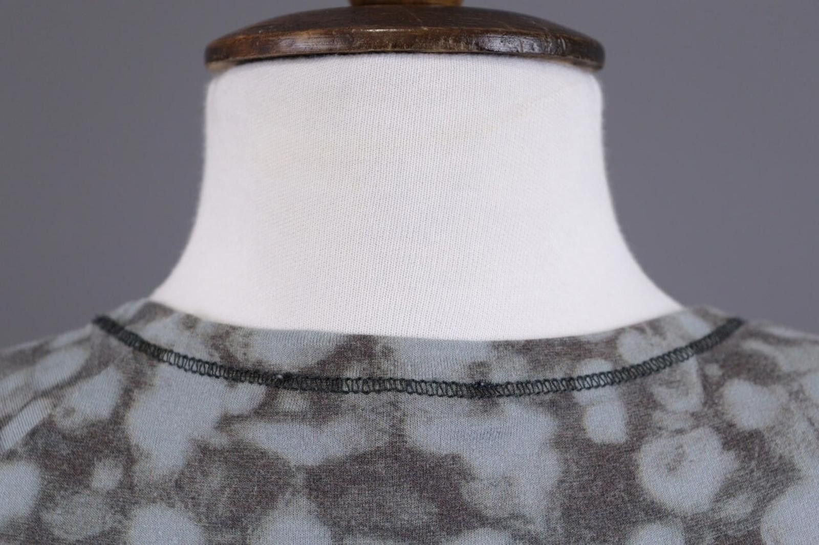 Oscar De La Renta Oska Gray Printed Relaxed Lagenlook Tunic Dress Size 4 Size S / US 4 / IT 40 - 11 Thumbnail