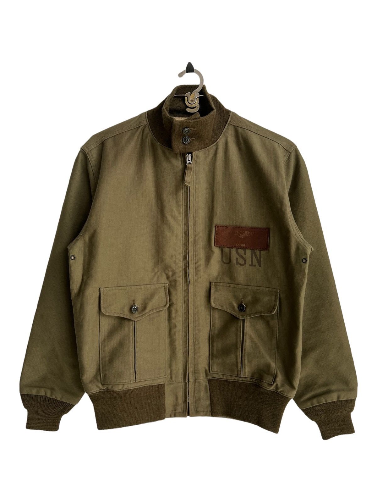 Buzz Rickson's 1930s USN Type 37J1 Aviator Spring Flying Jacket Bronson MFG Size US M / EU 48-50 / 2 - 5 Thumbnail