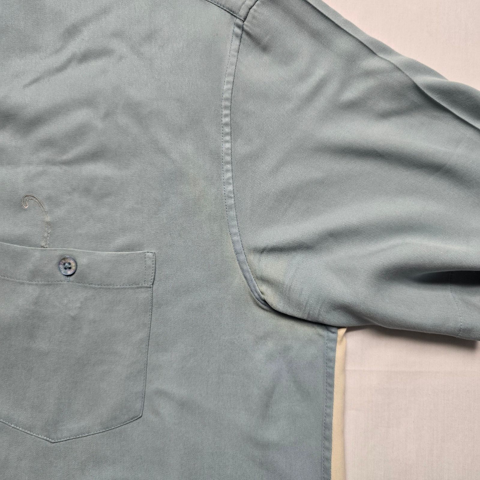 Vintage Tori Richard 100% Silk Blue XL Jazz Monkey Embroidery Shirt Size US XL / EU 56 / 4 - 7 Thumbnail