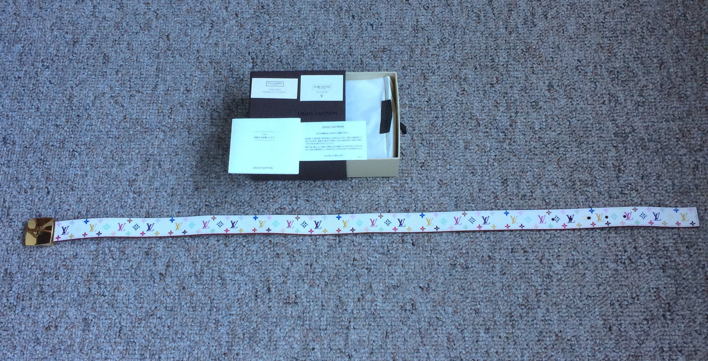 Louis Vuitton × Takashi Murakami S/S 2003 Louis Vuitton x Murakami Multicolor Monogram Belt Size 28 - 9 Thumbnail