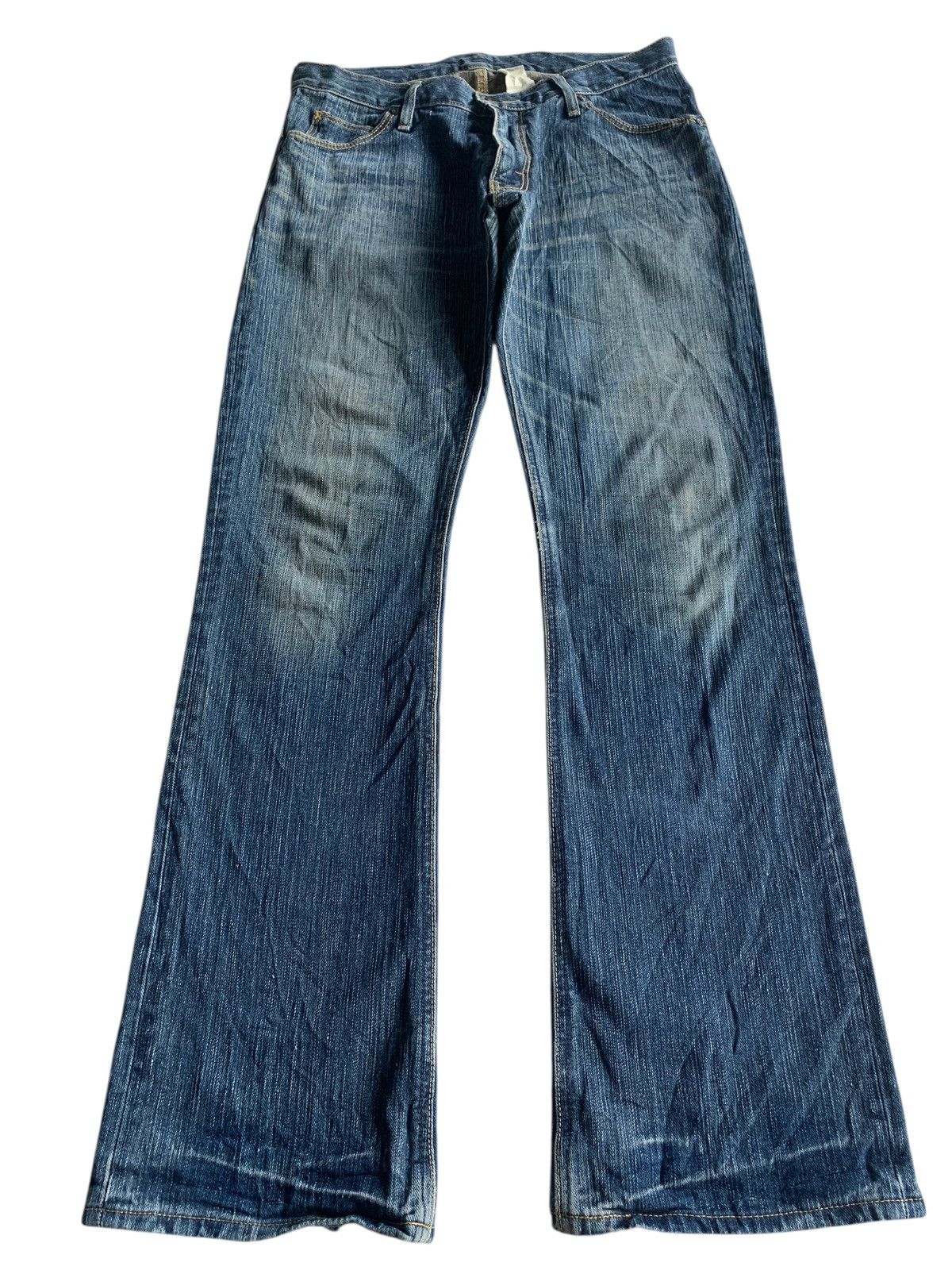 Lee FLARE LEE RIDERS RUSTY JAPANESE PUNK STYLE DISTRESSED DENIM Size US 31 - 1 Thumbnail