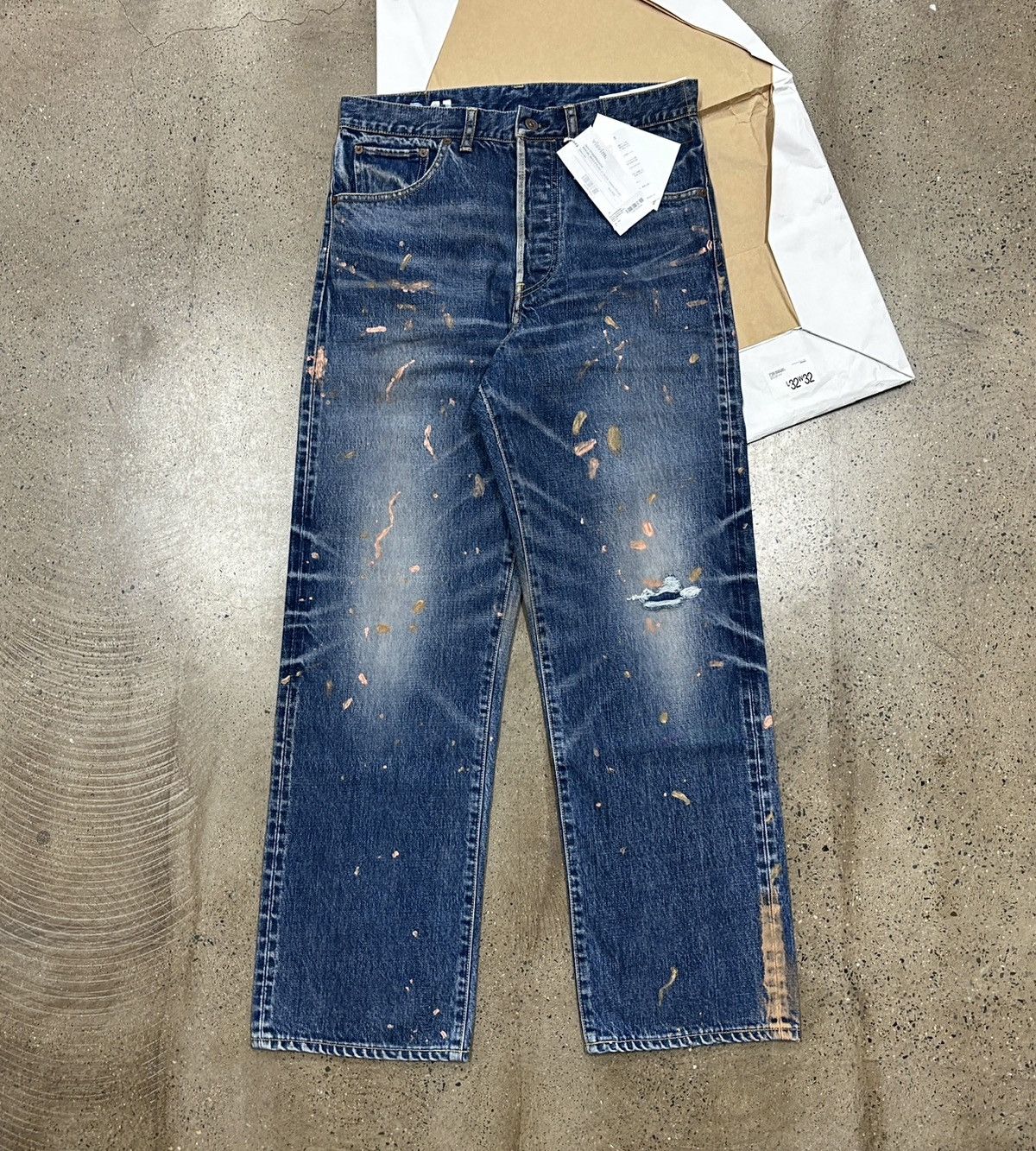 パンツ visvim SOCIAL SCULPTURE DAMAGED-41 D41 Visvim Visvim 24aw Social Sculpture 01 Wide D41 Damaged 41 | Grailed