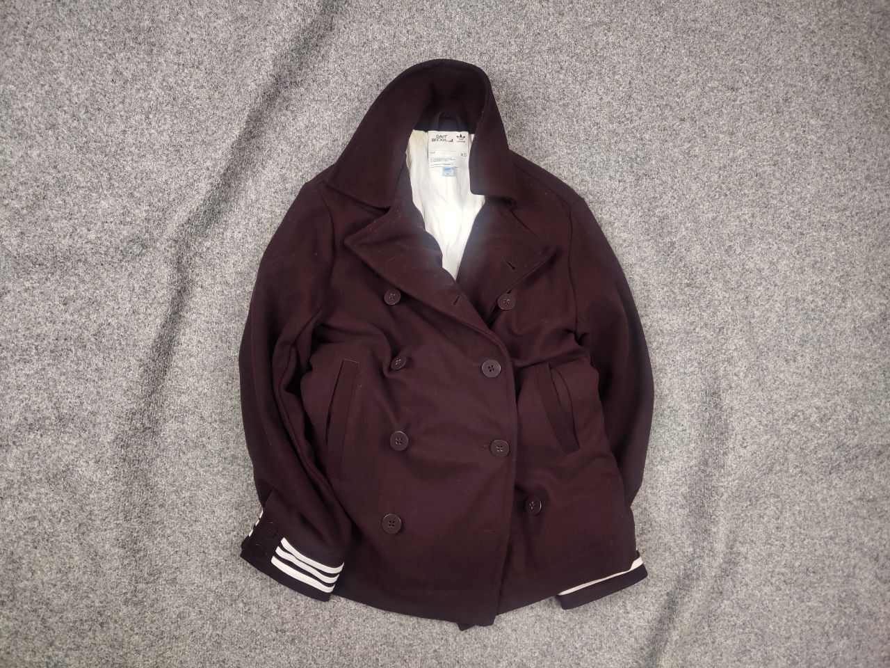 Adidas David Beckham Adidas wool coat Double Breasted Jacket Size US S / EU 44-46 / 1 - 1 Thumbnail