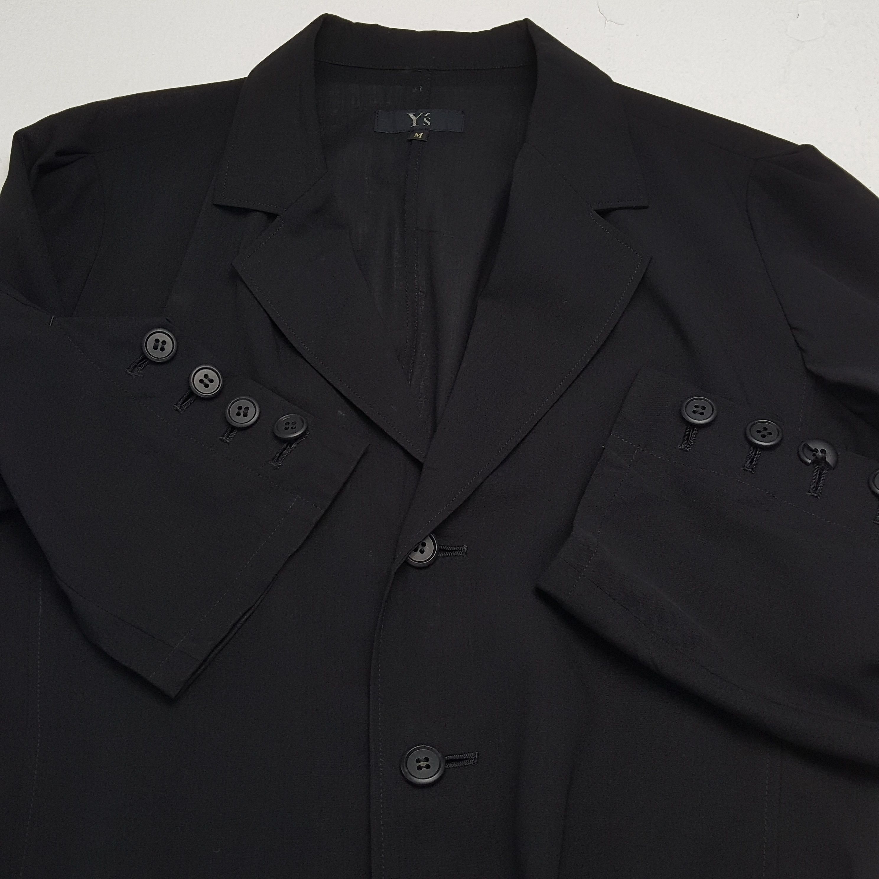 Vintage × Y's × Yohji Yamamoto Vintage Y's YOHJI YAMAMOTO Japanese Designer Long Jacket Size M / US 6-8 / IT 42-44 - 9 Thumbnail