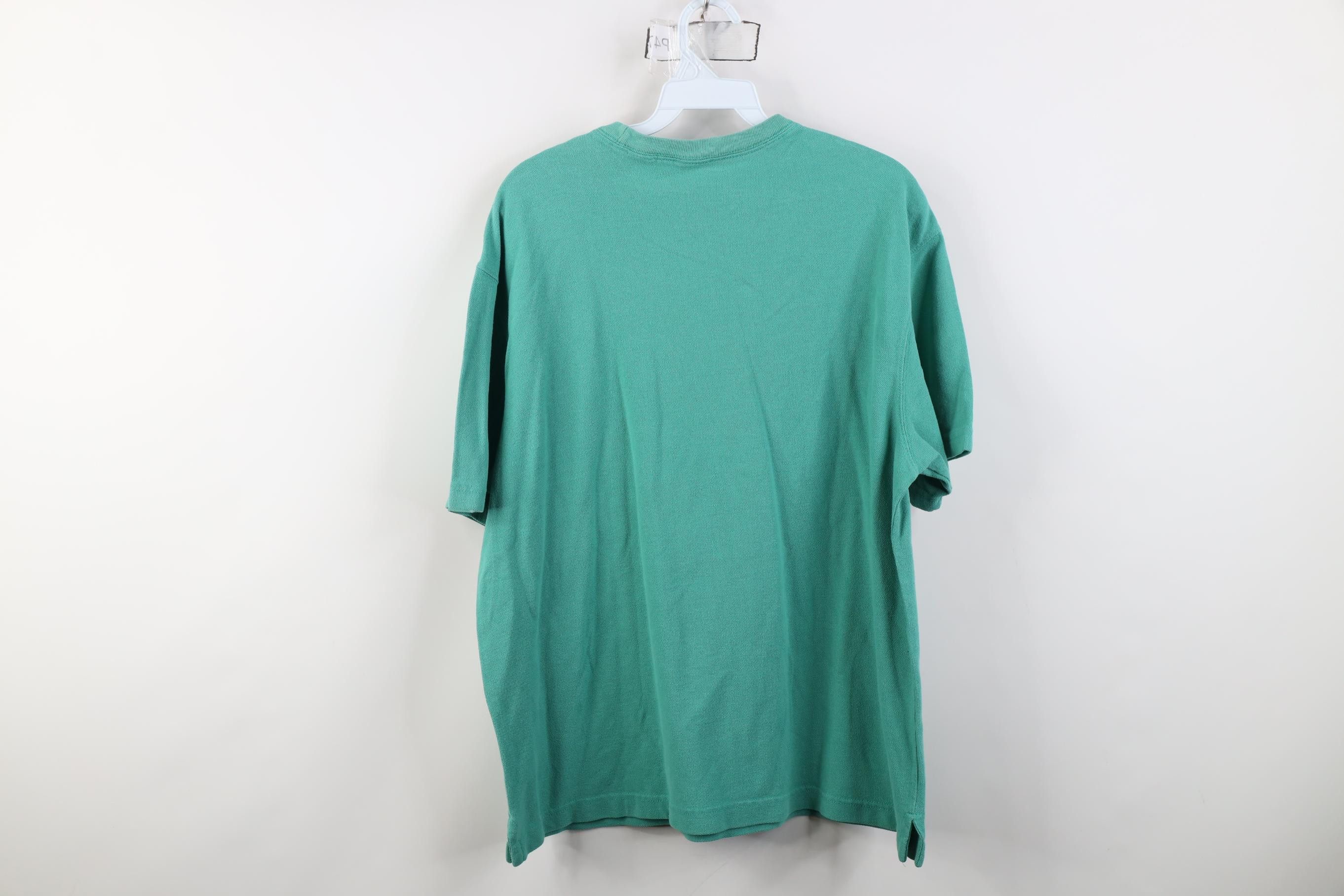 Vintage Vintage 90s Streetwear Pique Cotton Knit Pocket T-Shirt Size US M / EU 48-50 / 2 - 11 Thumbnail