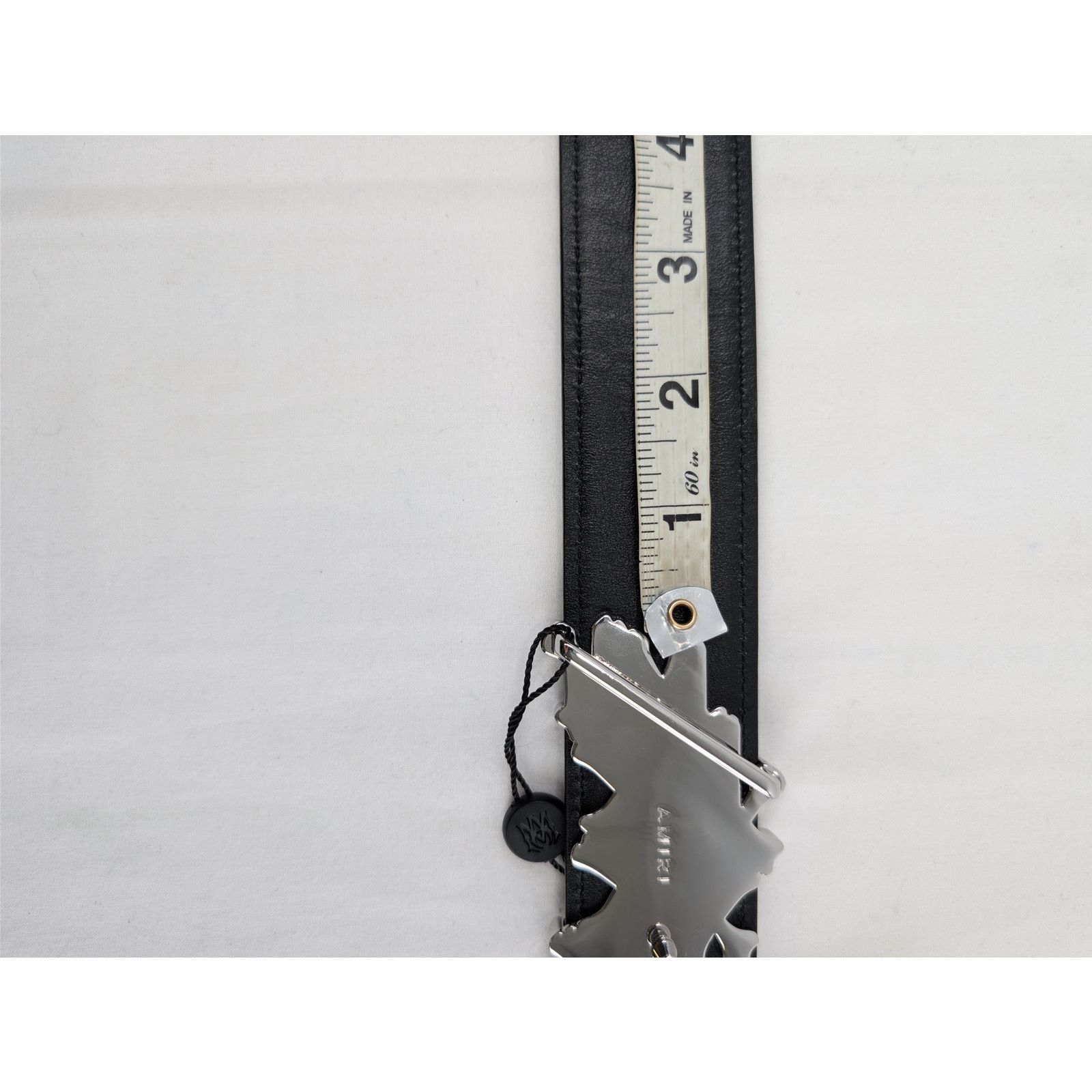 Amiri o1rshd1 Size: 90 / Bones Stacked Belt in Black Size 36 - 12 Thumbnail