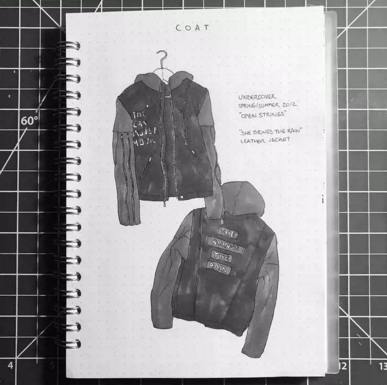 Undercover12ss She brings the rain leather