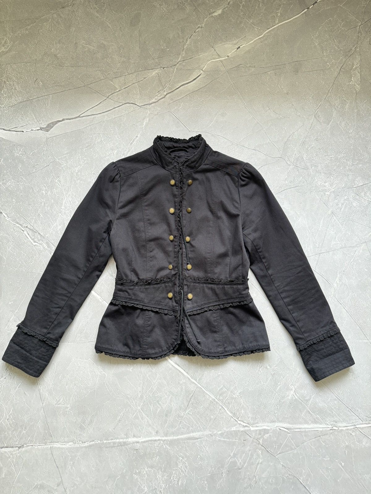 Hysteric Glamour 00s Military Napoleon Bohemian Jacket PPFM Style Avantgarde Size S / US 4 / IT 40 - 15 Thumbnail