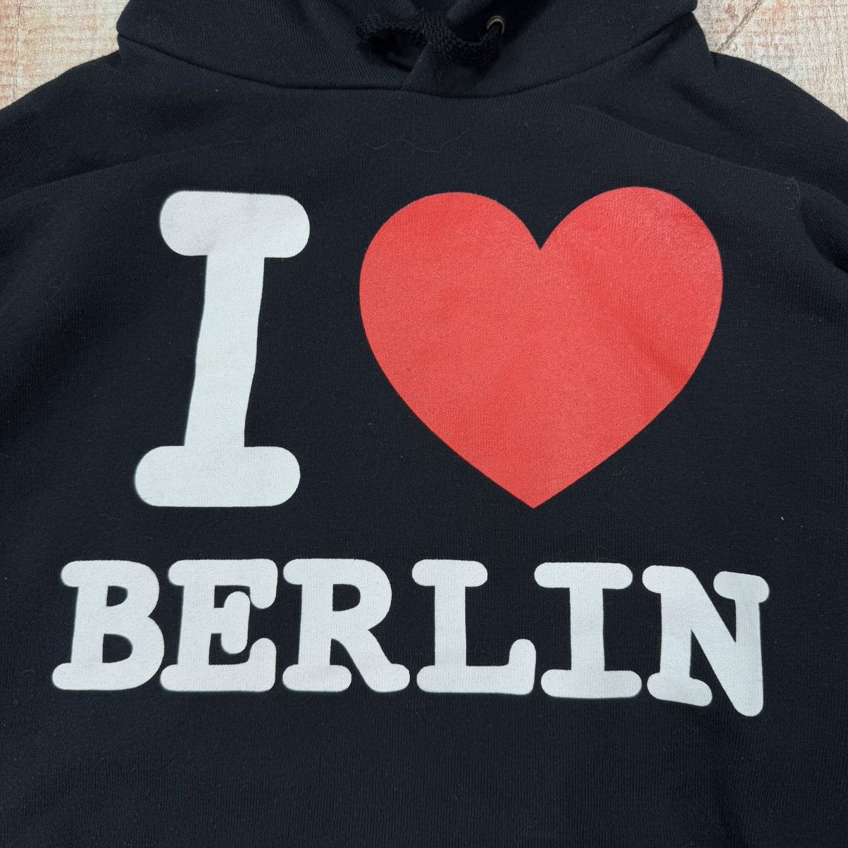 Japanese Brand × Vintage Vintage Hoodie I love Berlin <3 Boxy Fit Size US L / EU 52-54 / 3 - 2 Thumbnail