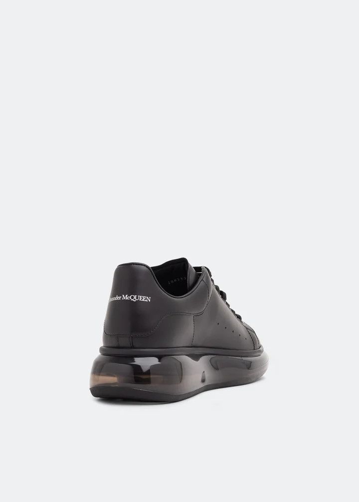 Alexander McQueen o1w1db10725 Oversized Transparent Sole Sneaker in Black Size US 11 / EU 44 - 4 Thumbnail