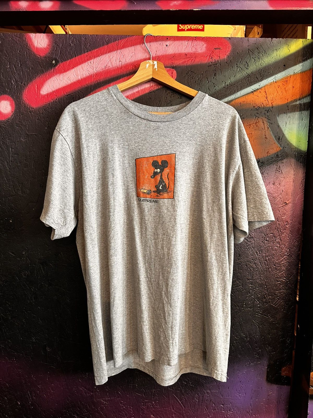 Supreme Supreme Mouse T heather grey Size US L / EU 52-54 / 3 - 1 Thumbnail