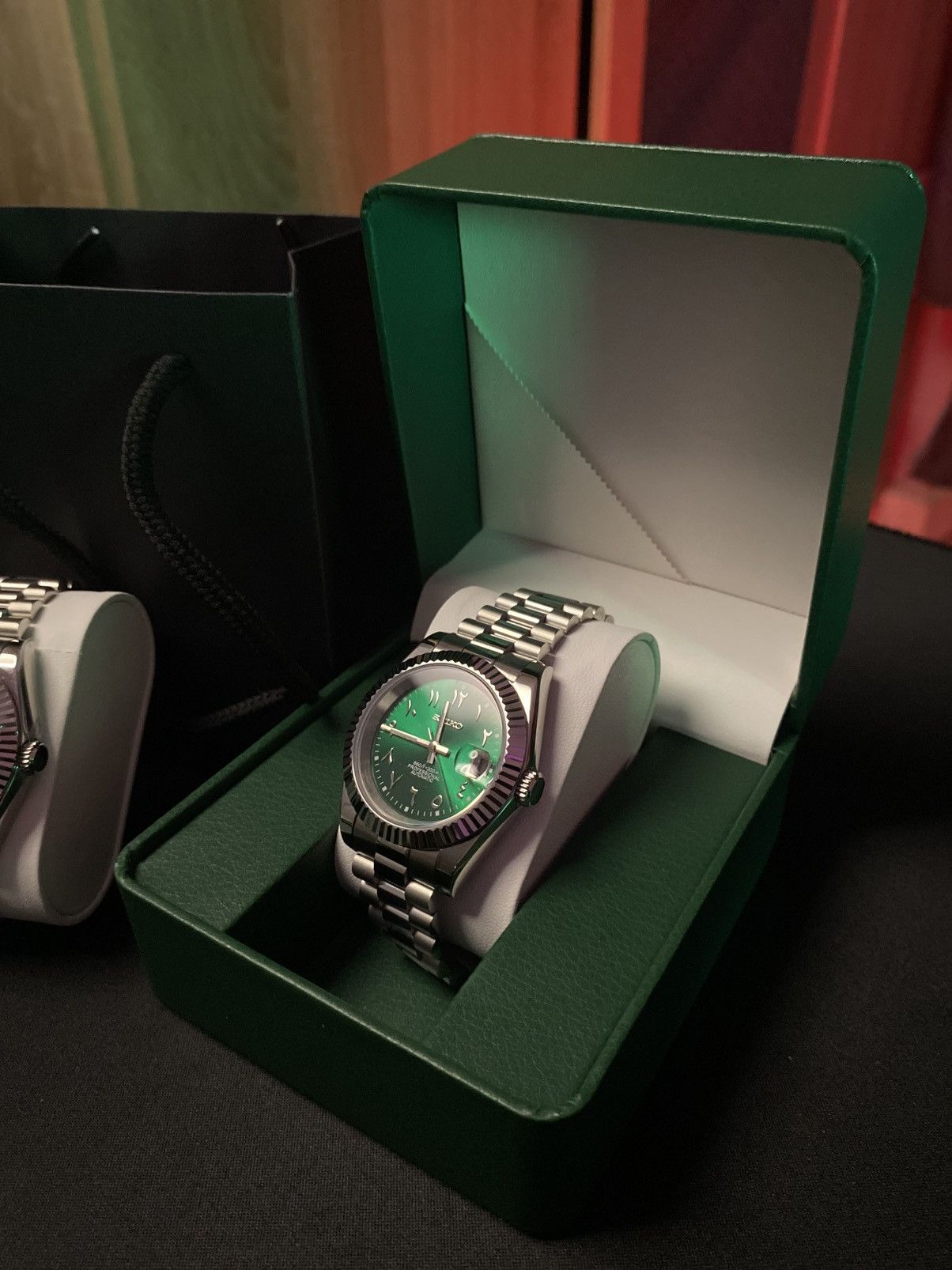 Seiko Green Arabic Dial Automatic