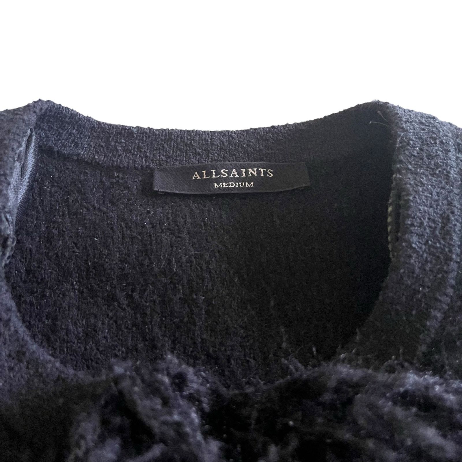 Allsaints All Saints Ashley Black Tassel Wool Jacket Size Medium Size M / US 6-8 / IT 42-44 - 6 Thumbnail