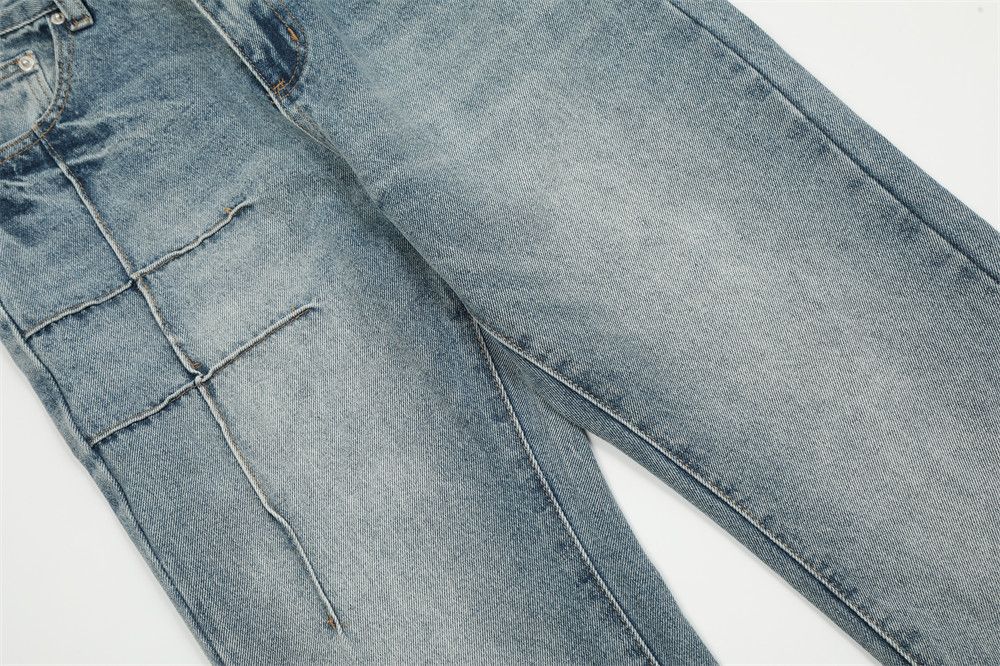 Japanese Brand × Jean Men's punk street washed stitched flared jeans y2k Size US 34 / EU 50 - 6 Thumbnail