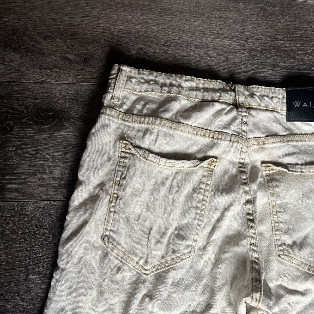 Waimea Waimea Cargo Khaki Washed Jeans Shorts Size 30 Skinny Fit Size US 30 / EU 46 - 3 Thumbnail