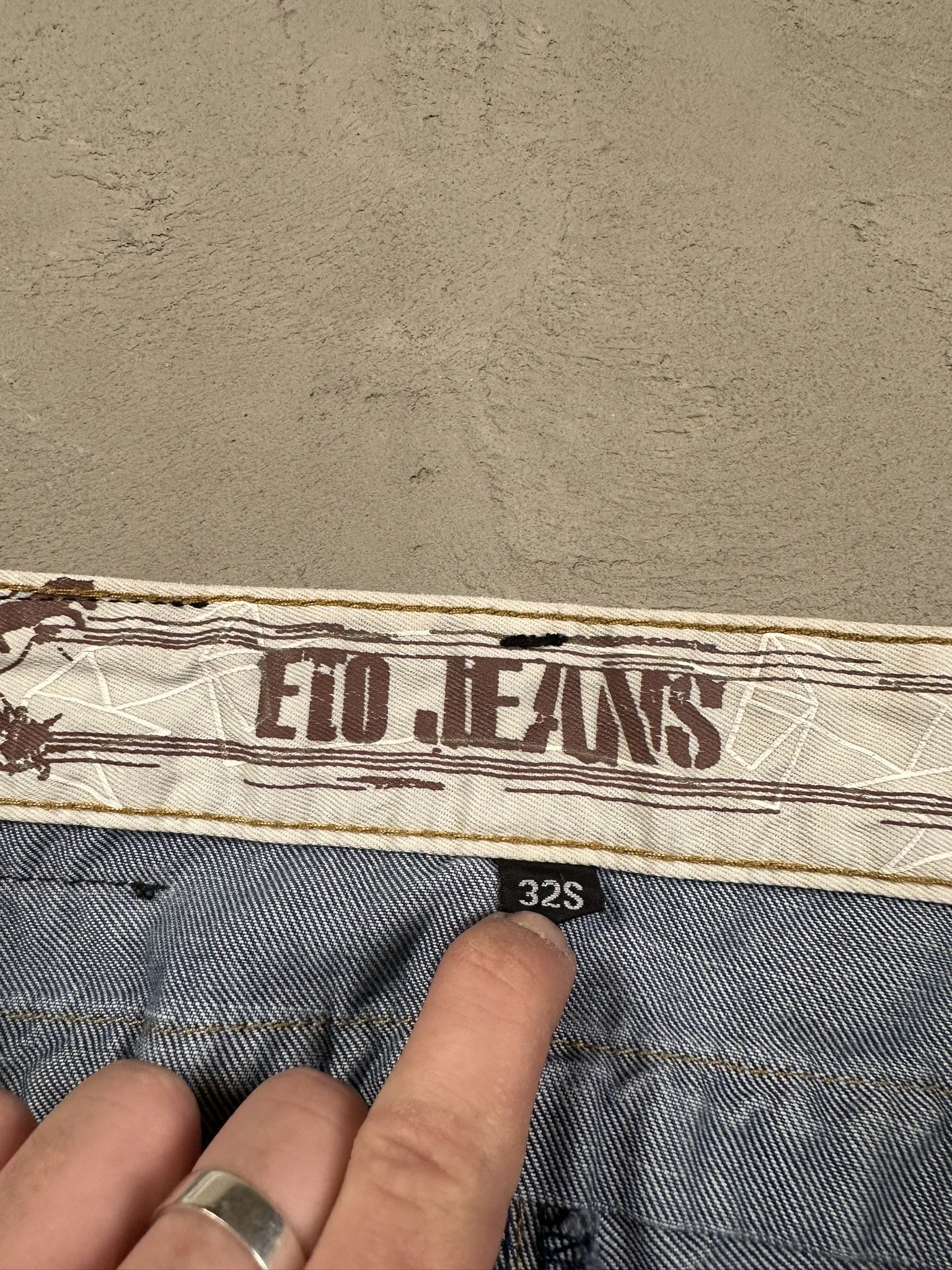 Japanese Brand Vintage Y2k Eto Japanese Faded Straight Jeans Pants Size US 32 / EU 48 - 11 Thumbnail