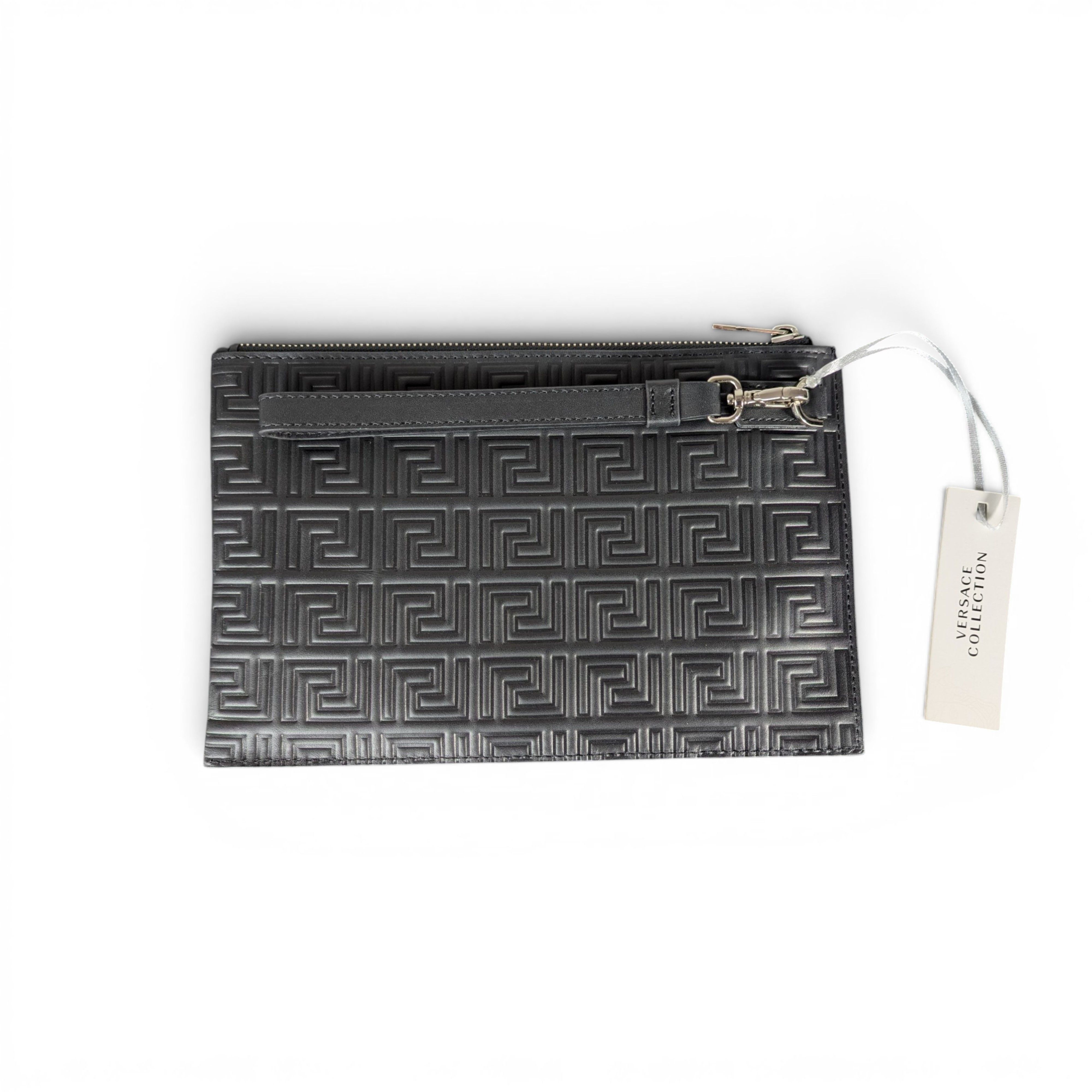 Versace VERSACE COLLECTION BLACK POUCH WITH LOGO Size ONE SIZE - 2 Thumbnail