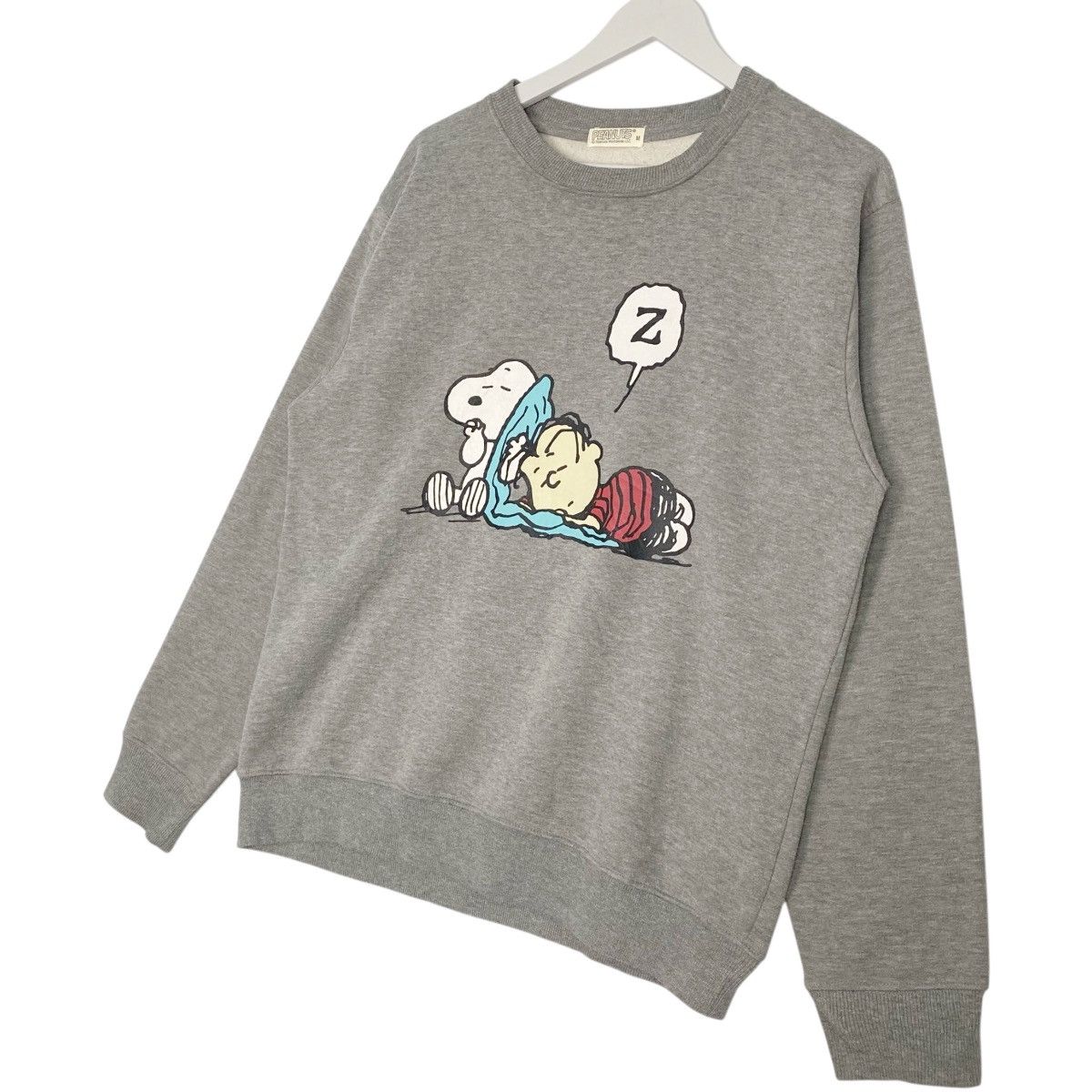 Vintage Vintage Peanuts Snoopy Gray Big Logo Pullover Jumper Size M Size US M / EU 48-50 / 2 - 2 Thumbnail