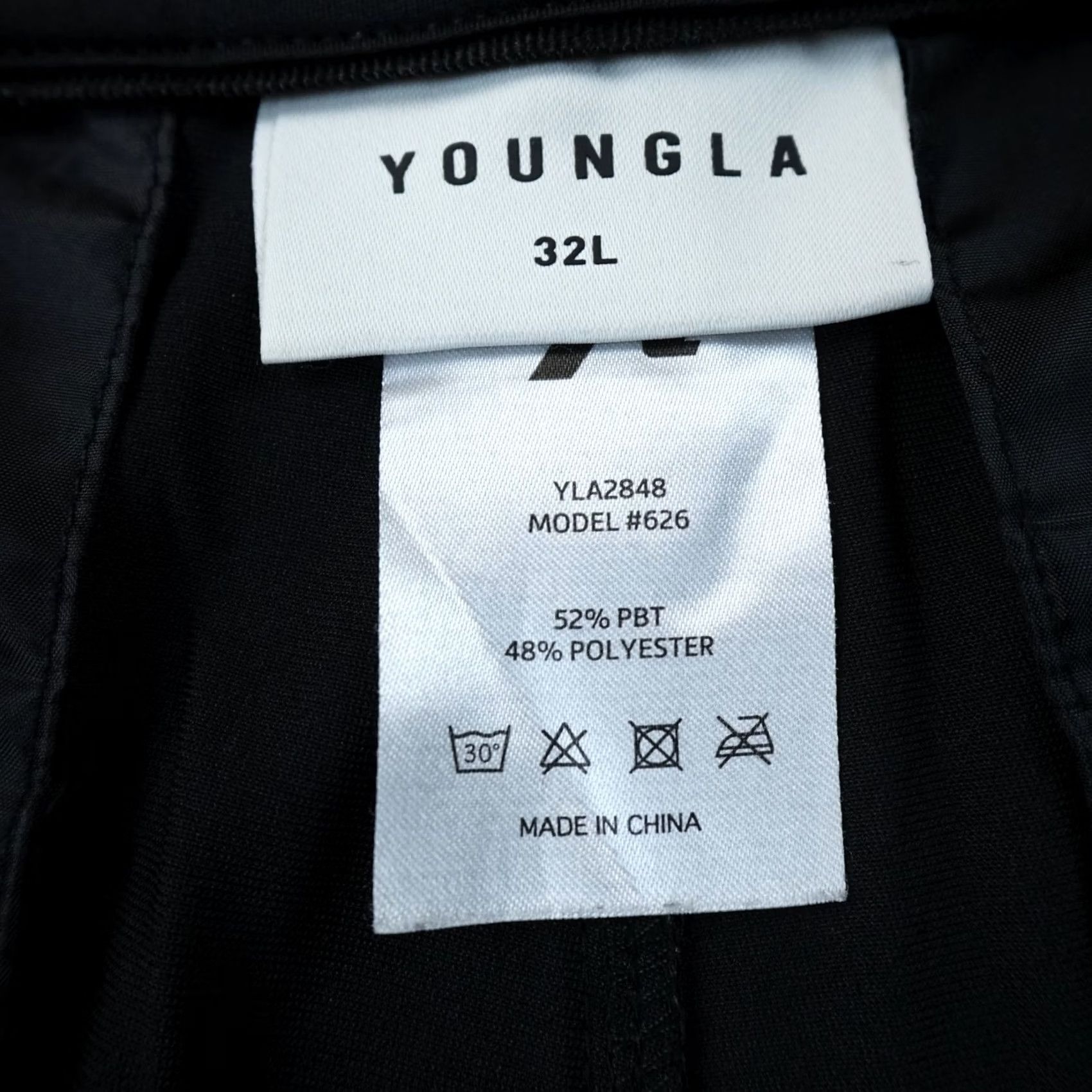 YoungLA Youngla Pants Mens 32X32 Black Chino Performance Office Tech Stretch Flex Shirt Size US 32 / EU 48 - 6 Thumbnail