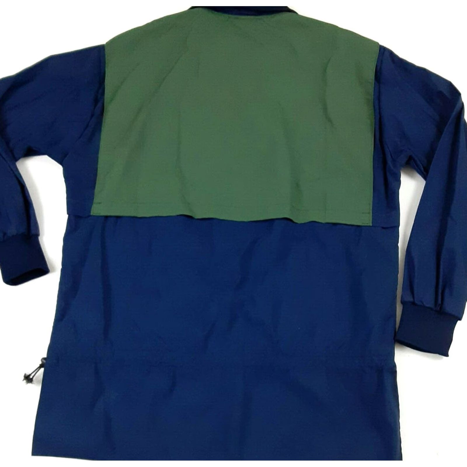 Vintage VINTAGE Sew Sporty Rowing Jacket Green-Blue Large 1/4 Zip Hooded Windbreaker Mens L Size US L / EU 52-54 / 3 - 6 Thumbnail