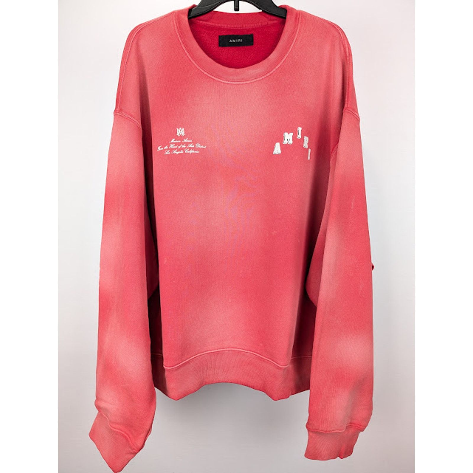 Amiri o1rshd1 Q:2 / Vintage Collegiate Crewneck Sweatshirt in Red Size US M / EU 48-50 / 2 - 2 Thumbnail