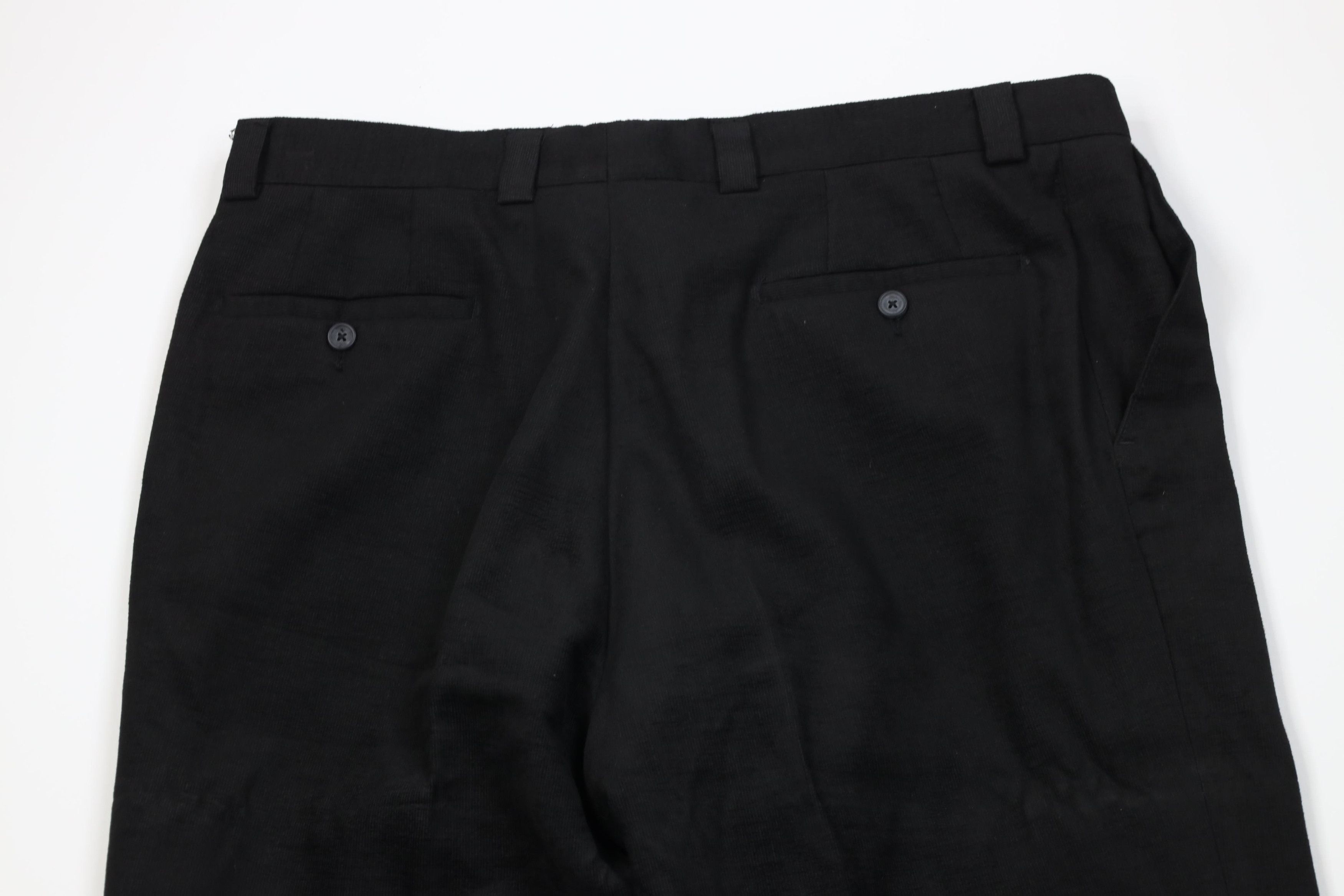 Vintage Vintage 90s Y2K Streetwear Corduroy Wide Leg Pants Black Size US 38 / EU 54 - 11 Thumbnail