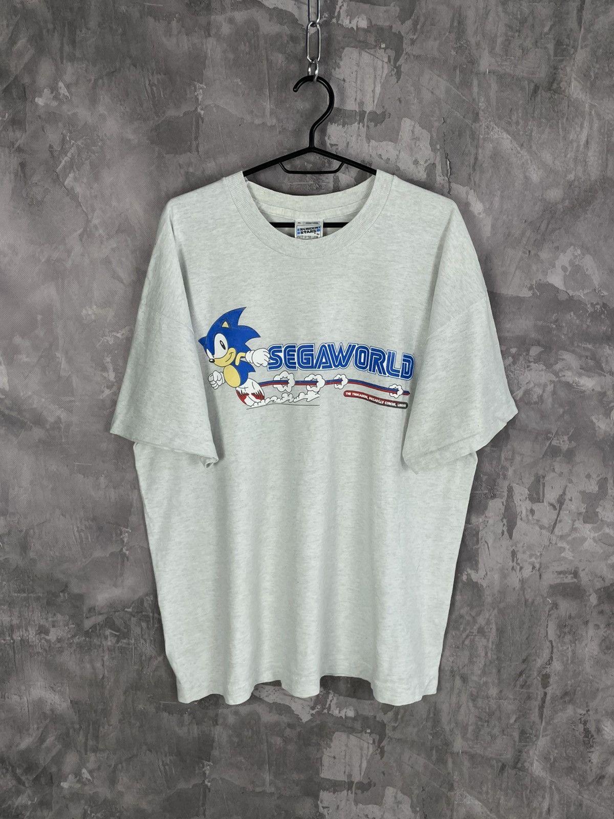 Nintendo × Vintage VERY RARE Vintage SEGA Super Sonic The Game T shirt Size US XL / EU 56 / 4 - 1 Thumbnail