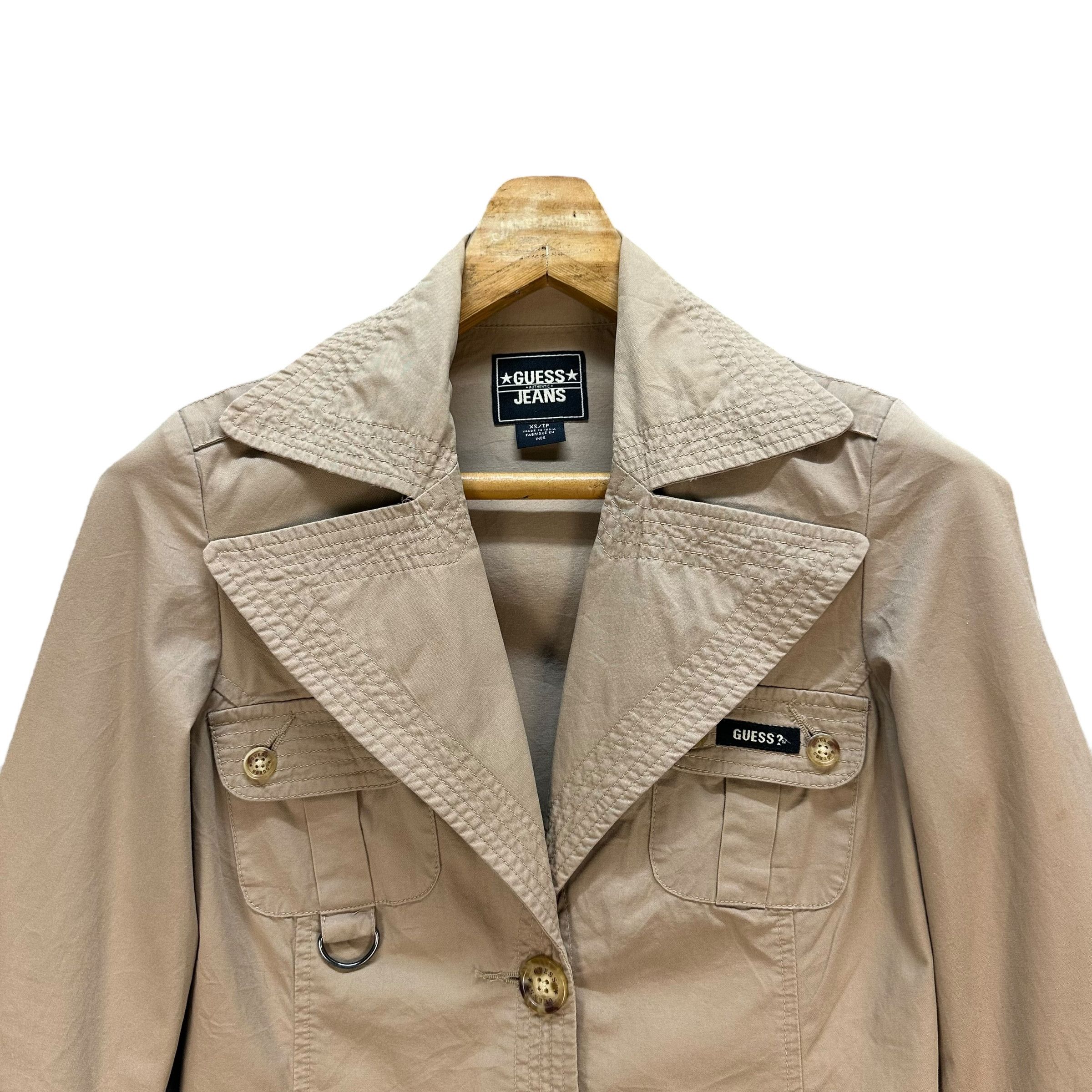 Guess GUESS Double Collar Belted Coat Jacket #A36-0817 Size XS / US 0-2 / IT 36-38 - 2 Thumbnail
