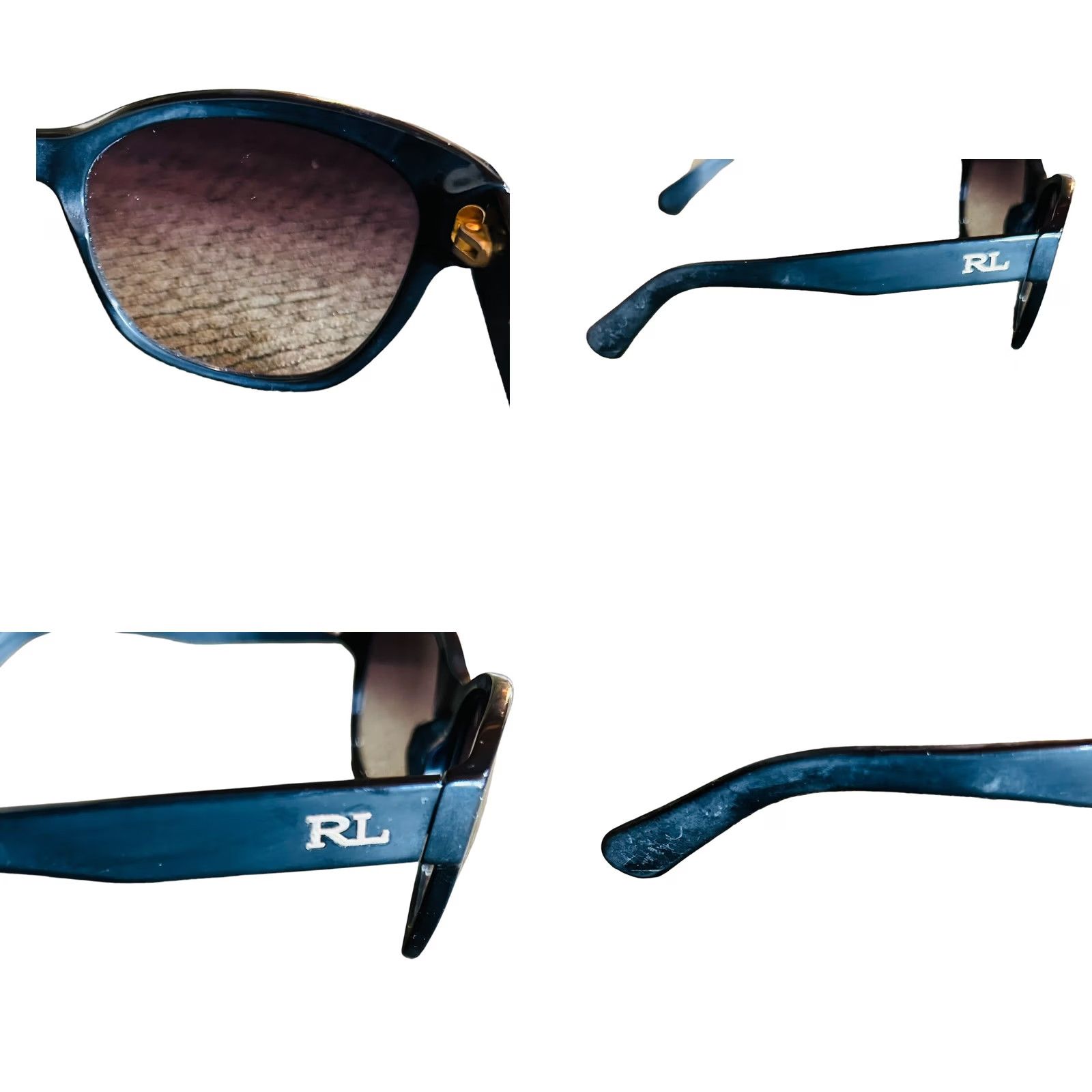 Ralph Lauren Ralph Lauren Sunglasses Women Black RL 8053 Case UV400 Gradient Oval Plastic - Women Size ONE SIZE - 9 Thumbnail
