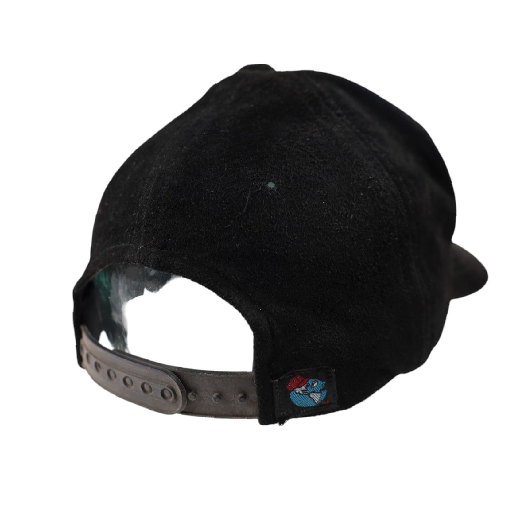 NFL VINTAGE Raiders Football Suede Leather Snapback Hat Black - NFL Baseball Cap Men OS One Size Size ONE SIZE - 4 Thumbnail