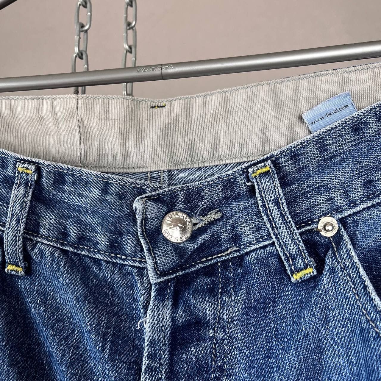 Diesel Vintage Diesel Industry Blue Denim Wide Pants Y2K Size 33 Size US 33 - 9 Thumbnail