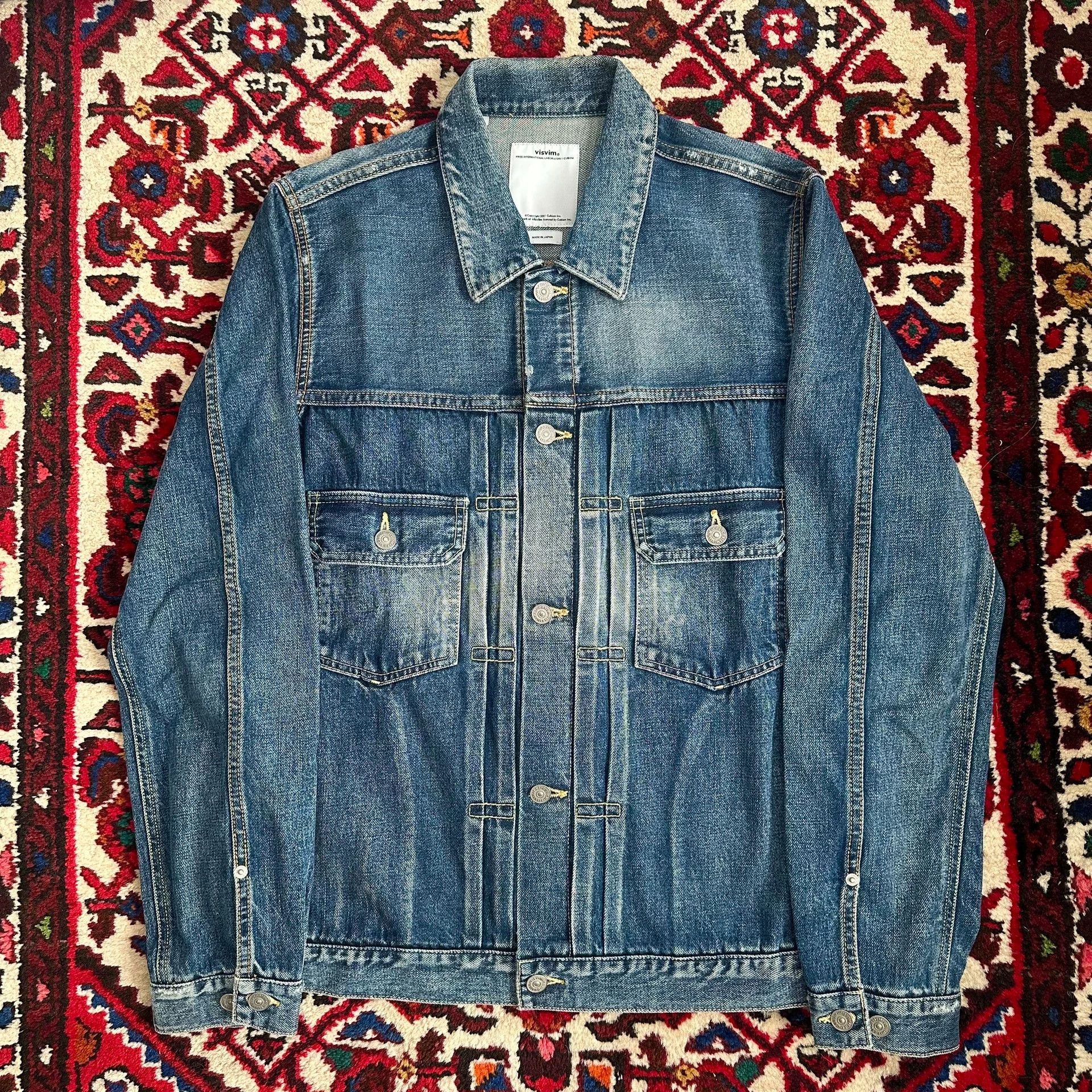 Visvim visvim 101 11aw snake skin yellow mud denim jacket 3 Size US L / EU 52-54 / 3 - 1 Thumbnail