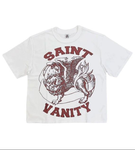 Saint Vanity Saint Vanity "Griffin" White & Burgundy Tee Size US S / EU 44-46 / 1 - 1 Preview