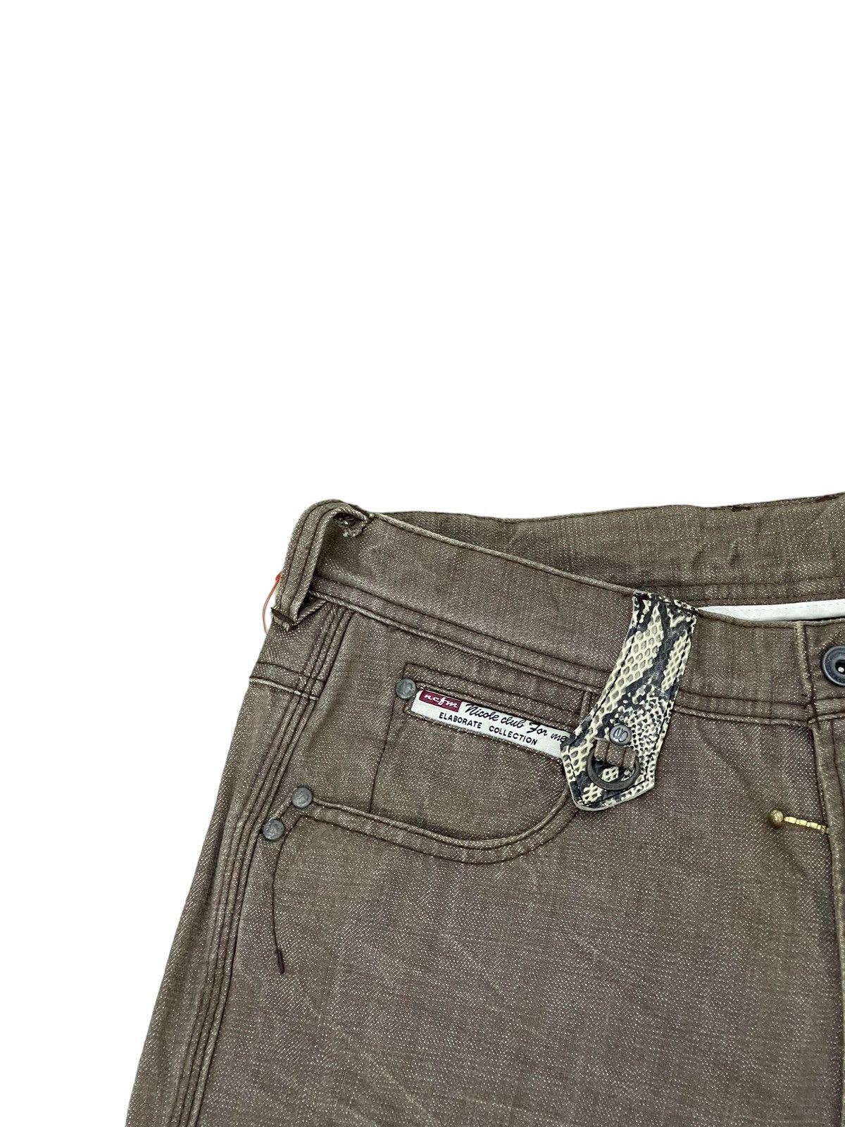 HIDEAWAYS Slim Jeans Nicole Club Python Distress 8🟦0 Size US 32 / EU 48 - 17 Thumbnail
