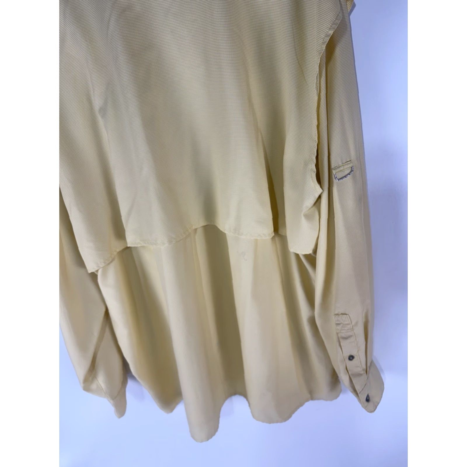 Vintage Magellan Outdoors Angler Fit Fish Gear Button Up Shirt Men’s 2XL Yellow/White Check Size US XXL / EU 58 / 5 - 6 Thumbnail