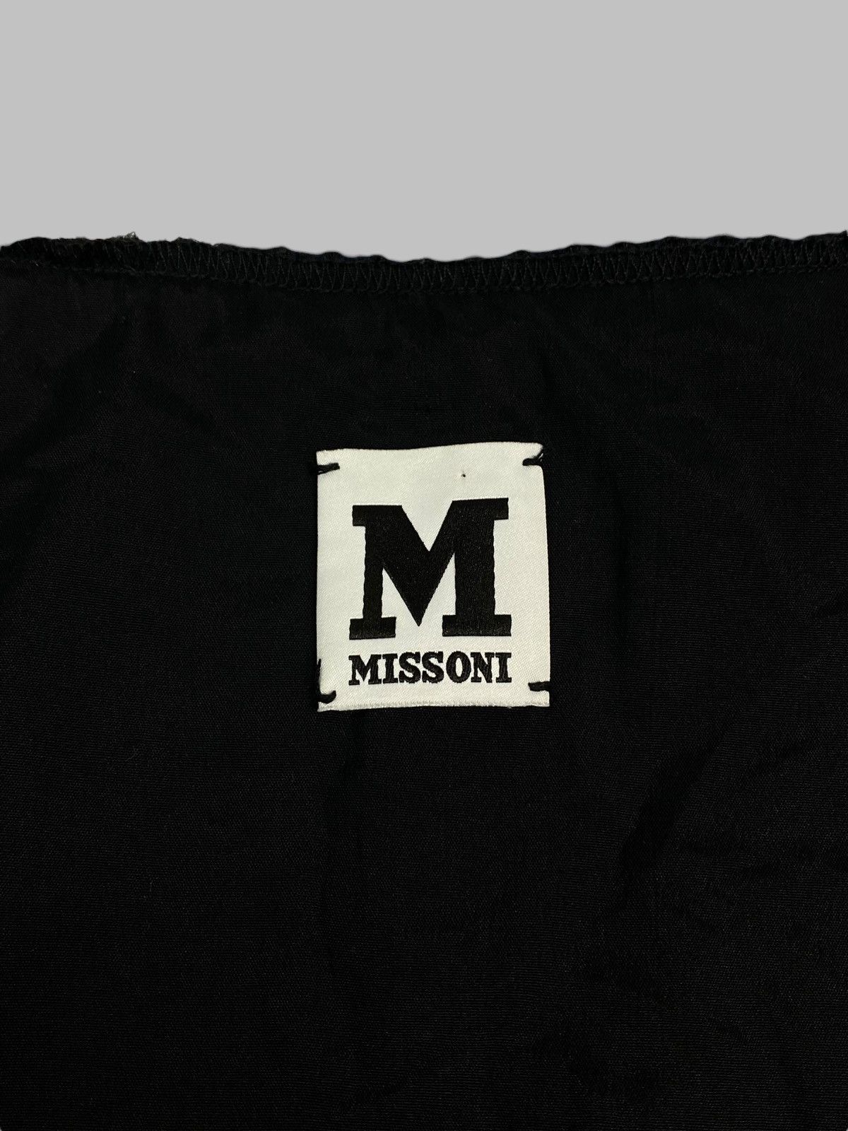 Missoni 2000s M Missoni Full Black Midi Dress Mesh Back Size S / US 4 / IT 40 - 12 Thumbnail