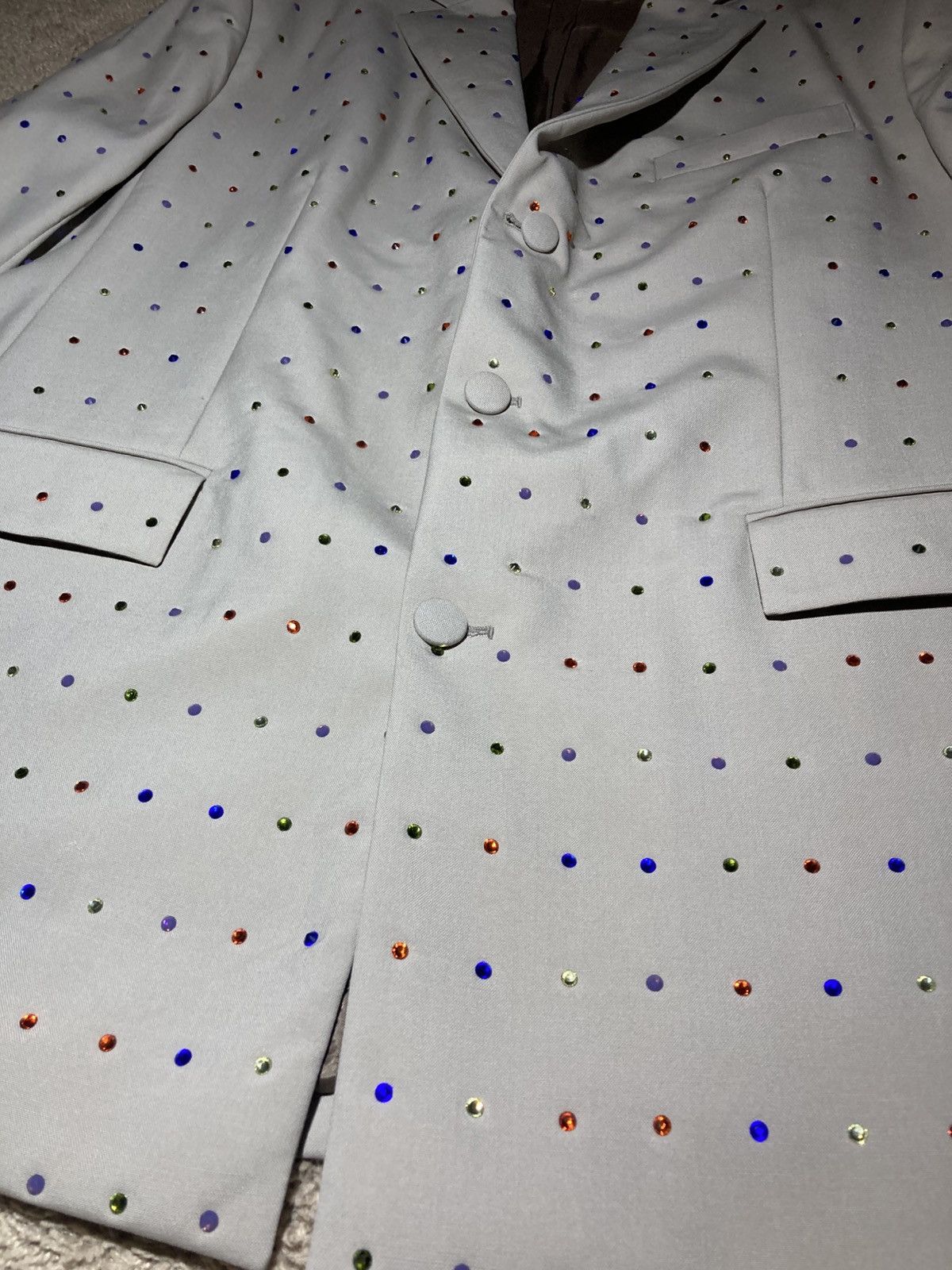Martine Rose New AW21 Martine Rose Rhinestone Jewel Tailored Suit Pants Size 48R - 4 Thumbnail