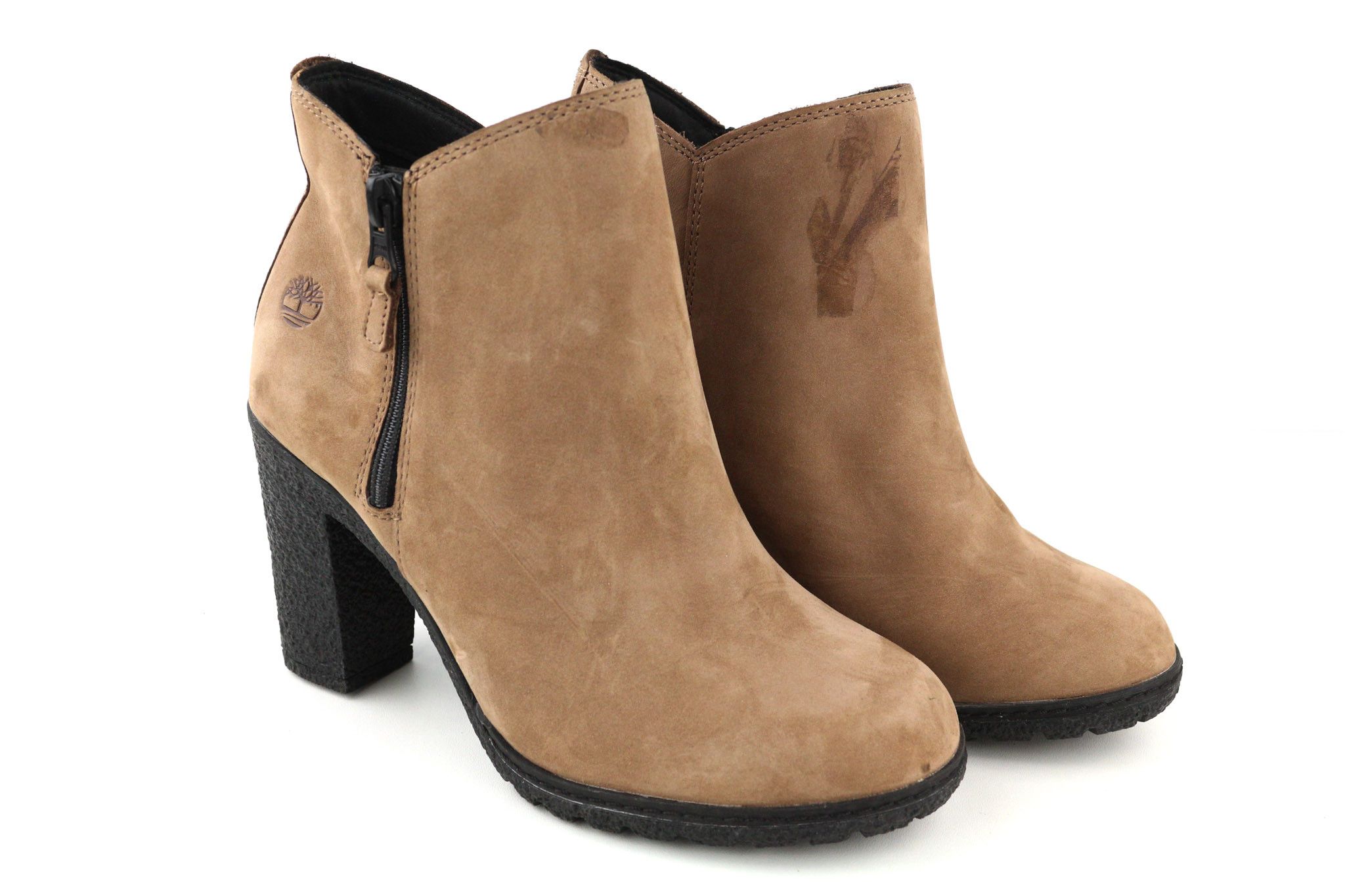 Timberland A2JJK-A6034 EU36/37 Brown Leather Ankle Heels Shoes 80862 Size US 5 / IT 35 - 1 Thumbnail