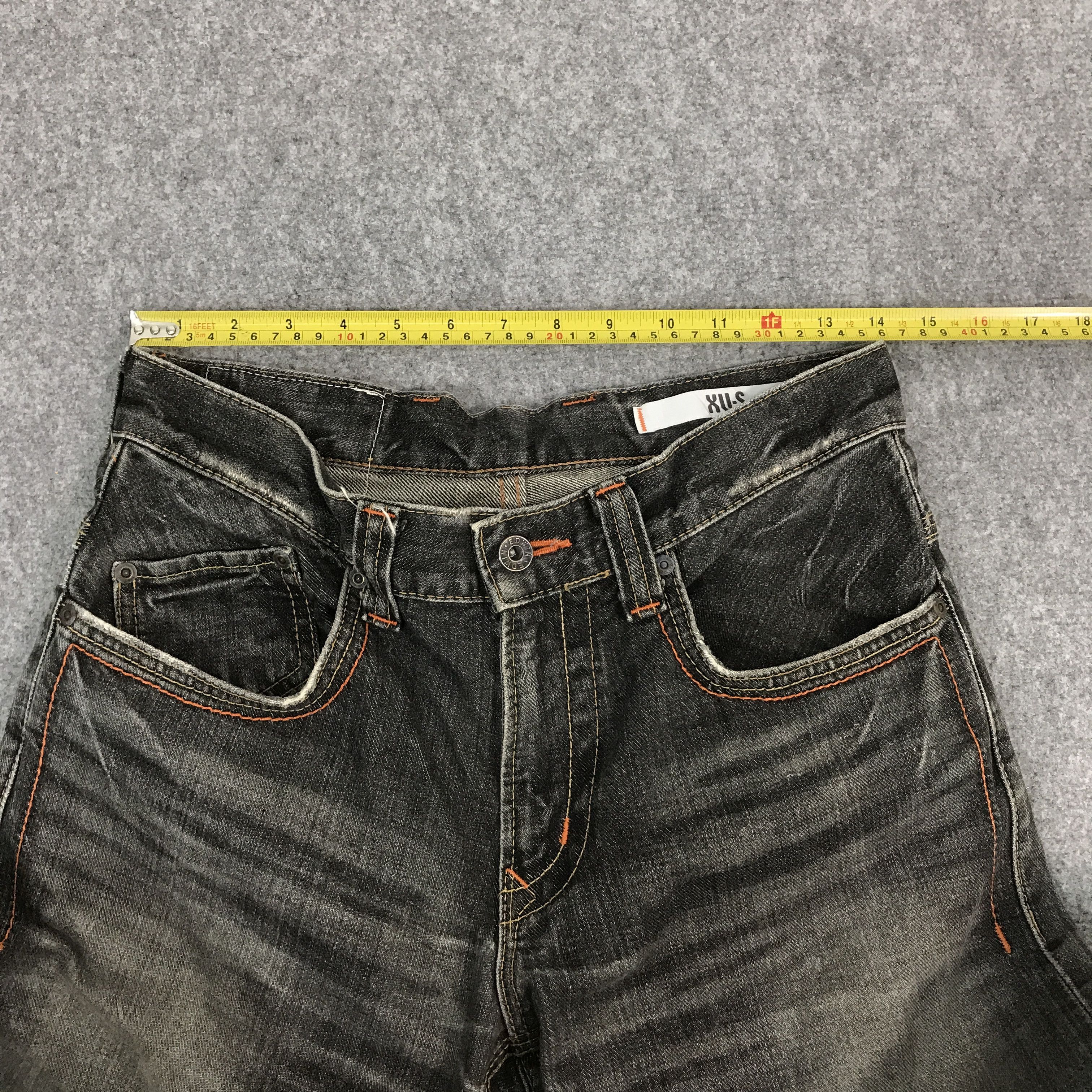 Japanese Brand EDWIN DISTRESSED BLACK DENIM PANTS Size US 28 / EU 44 - 9 Thumbnail