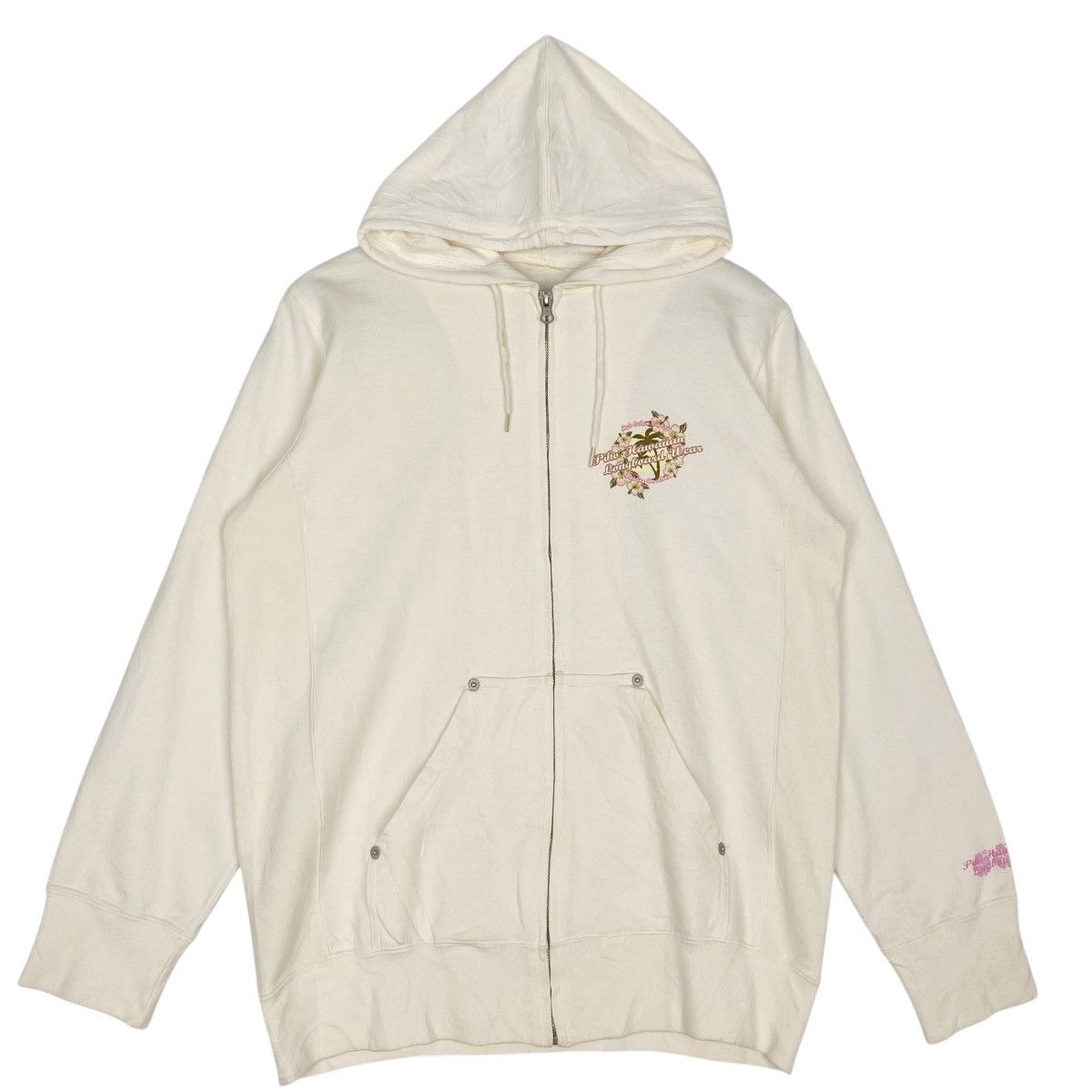 Other Vintage Piko Hawaiian Printed Hoodie White Pullover Size L Size US L / EU 52-54 / 3 - 1 Thumbnail