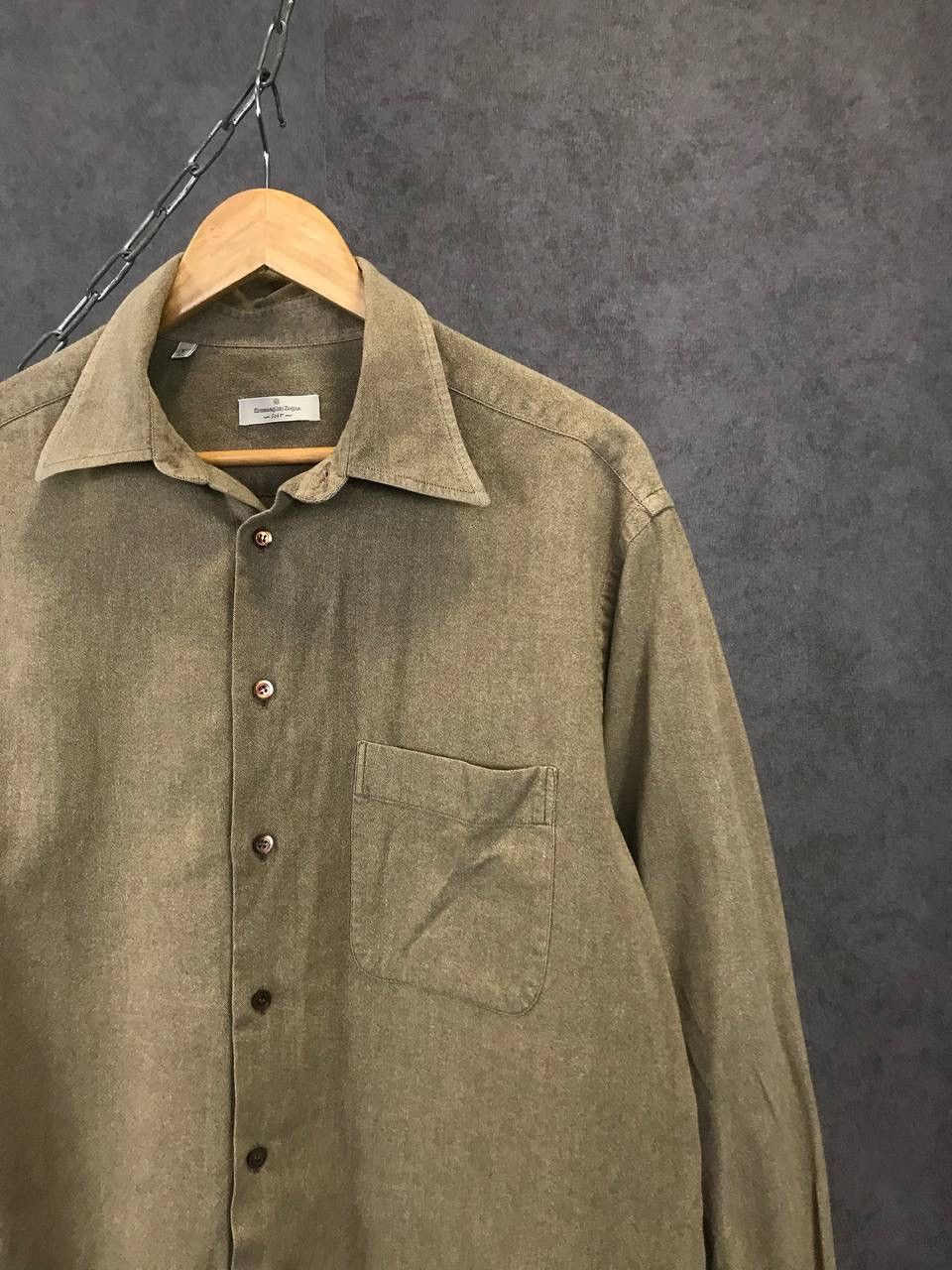 Ermenegildo Zegna Ermenegildo Zegna luxury designer shirt Size US XL / EU 56 / 4 - 2 Thumbnail