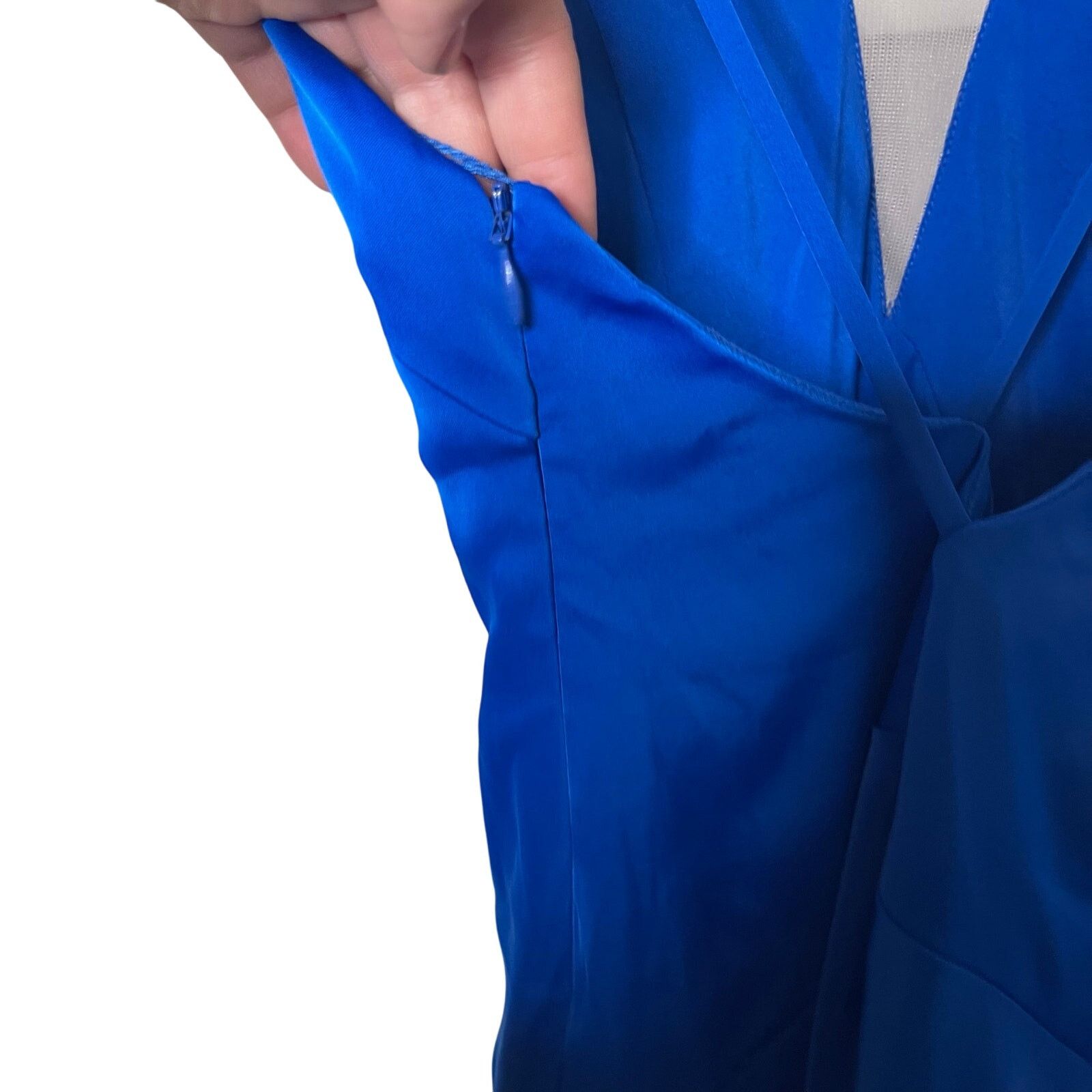 Other Aidan Mattox Halter Draped Gown in royal blue sz 0 Size XS / US 0-2 / IT 36-38 - 7 Thumbnail