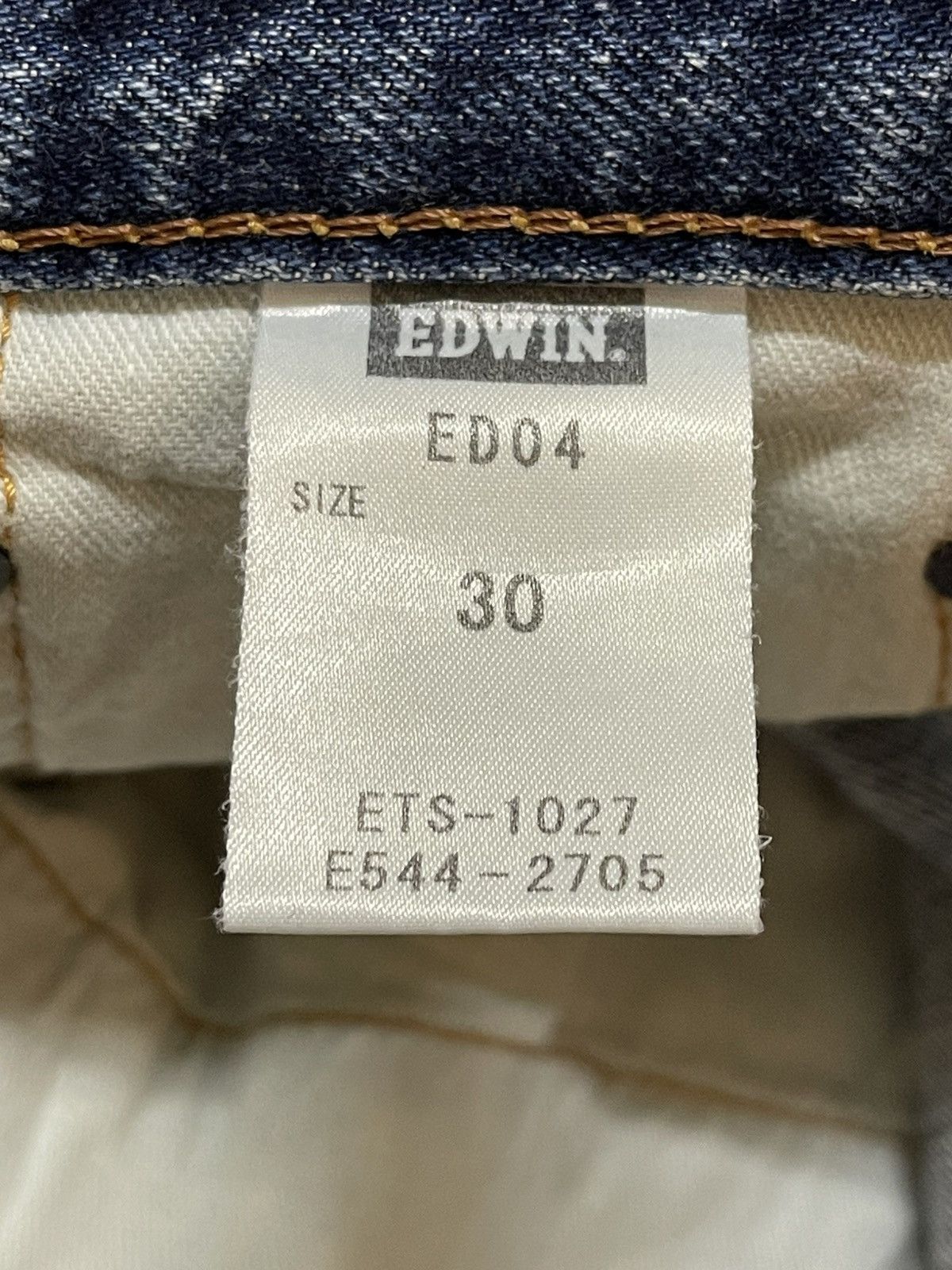 Edwin Vintage Japan Edwin Blue Faded Wash Distress Loose Jeans Size US 32 / EU 48 - 10 Thumbnail