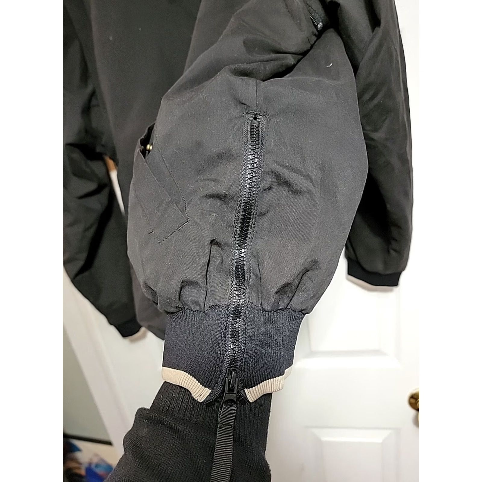 Sony VINTAGE Vantage Windbreaker Vest Quarter Zip Jacket Mens M Black 90s Graphic Print All Seasons Zip Size US M / EU 48-50 / 2 - 7 Thumbnail