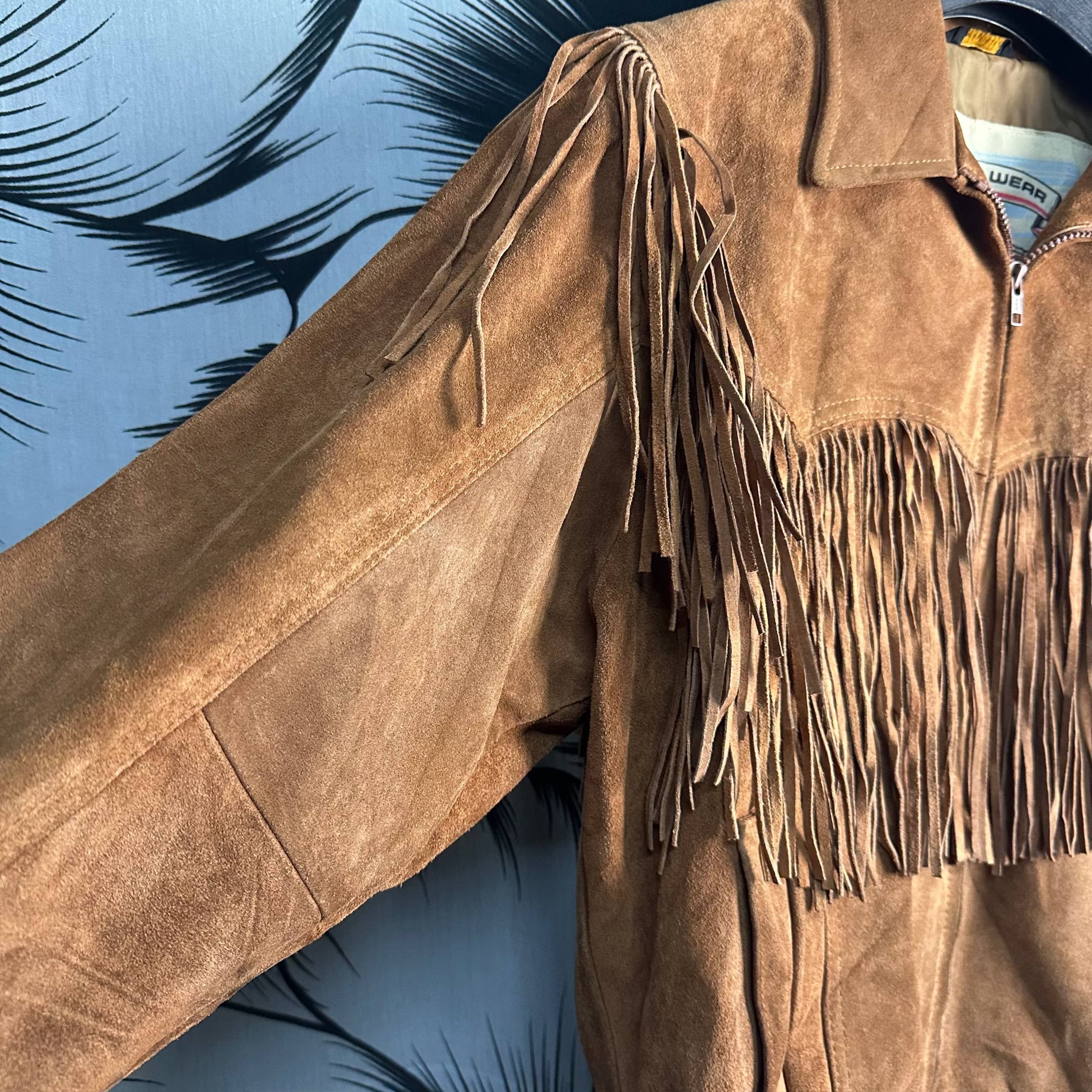 Vintage *RARE* Vintage Pioneer Wear Cowhide Leather Jacket Size US XL / EU 56 / 4 - 13 Thumbnail