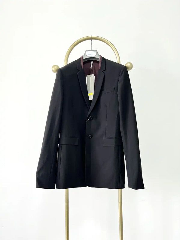 Dior Dior Black Wool Long Sleeve Coat for Men 0089 Size US XS / EU 42 / 0 - 1 Thumbnail